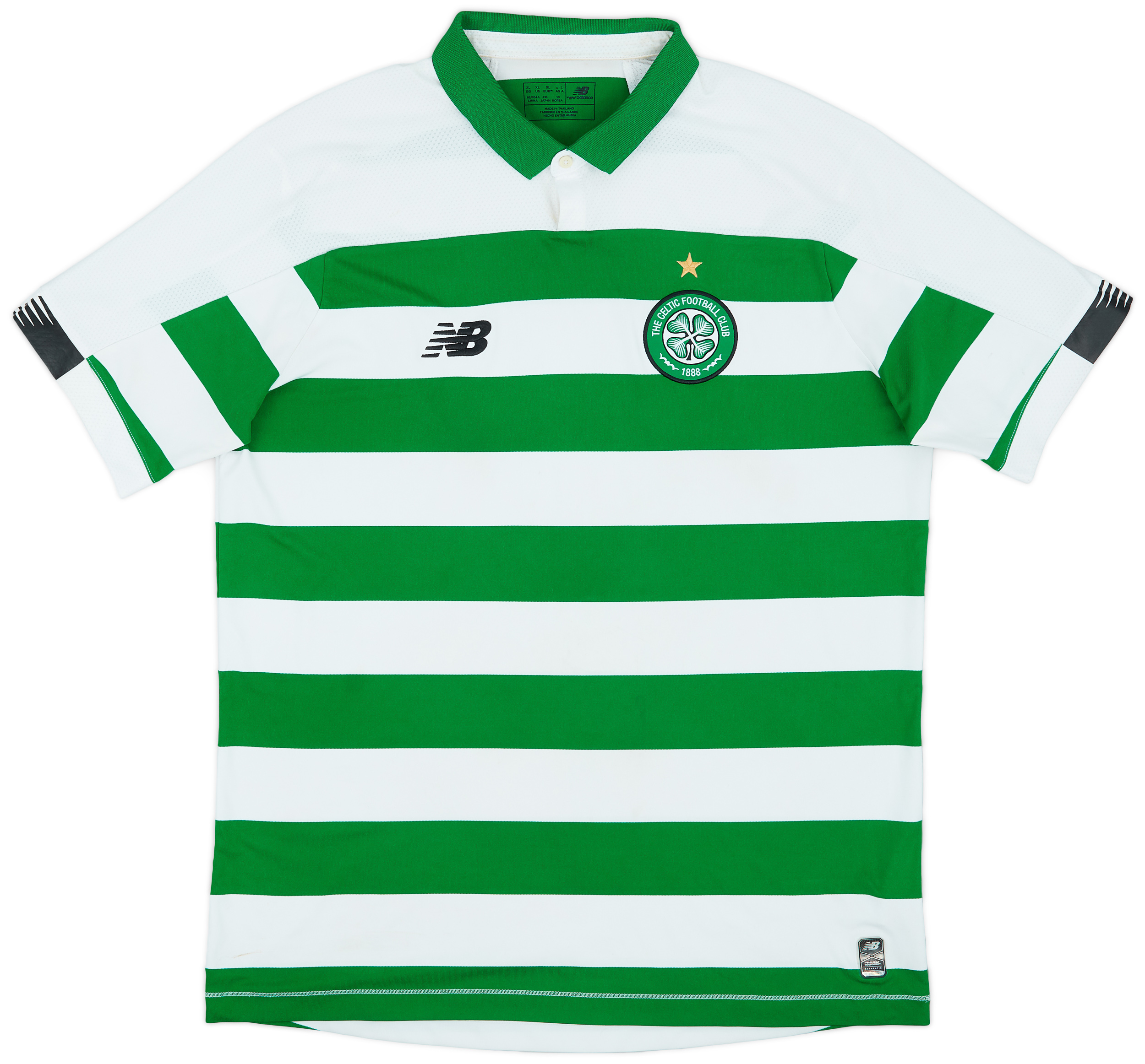 2019-20 Celtic Home Shirt - 8/10 - (XL)