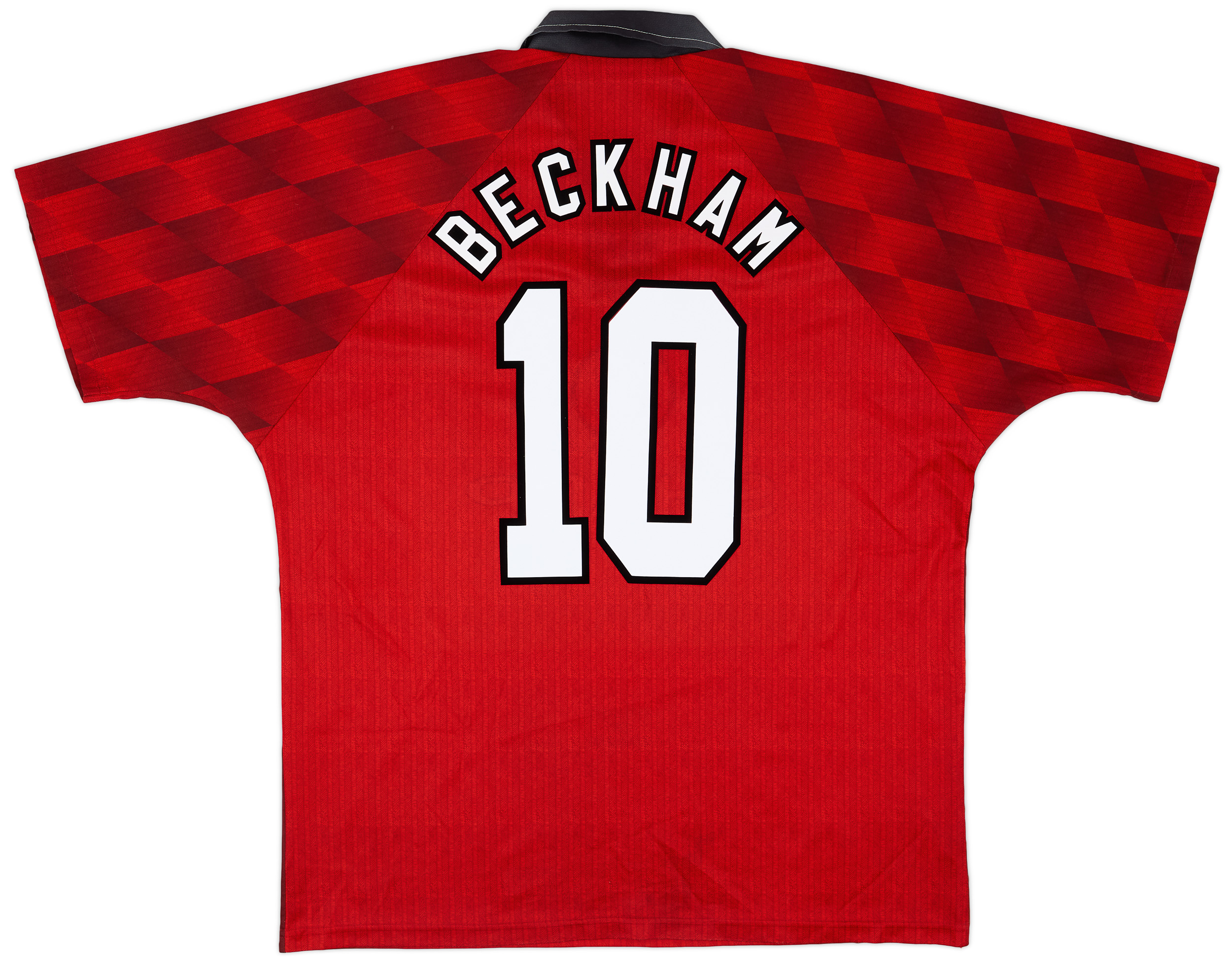 爆売り！ 1996-98 Manchester United Home Shirt Beckham #10 - 6/10 - (XL) ウェア
