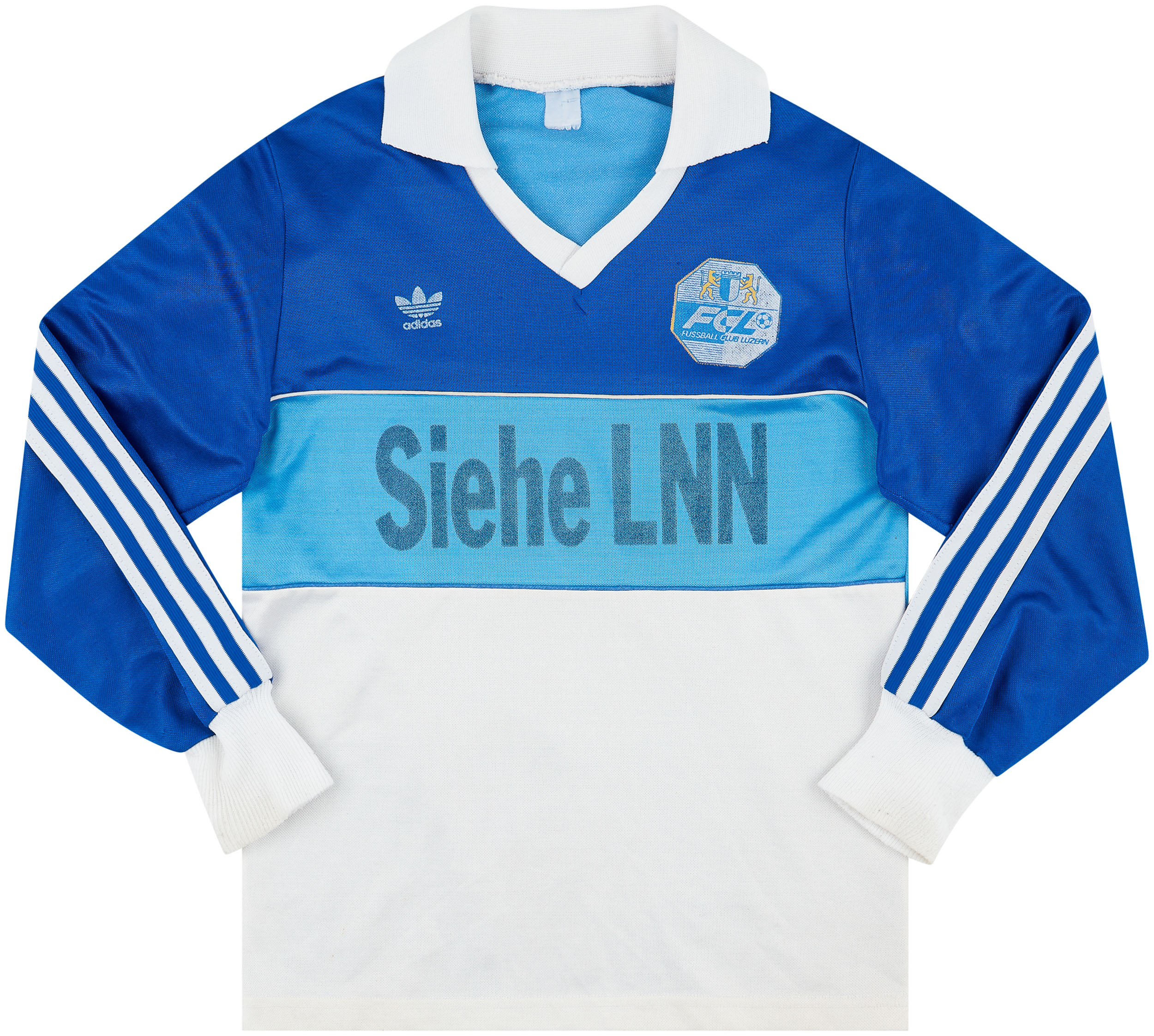 1983-84 Luzern Home L/S Shirt - 7/10 - (S)