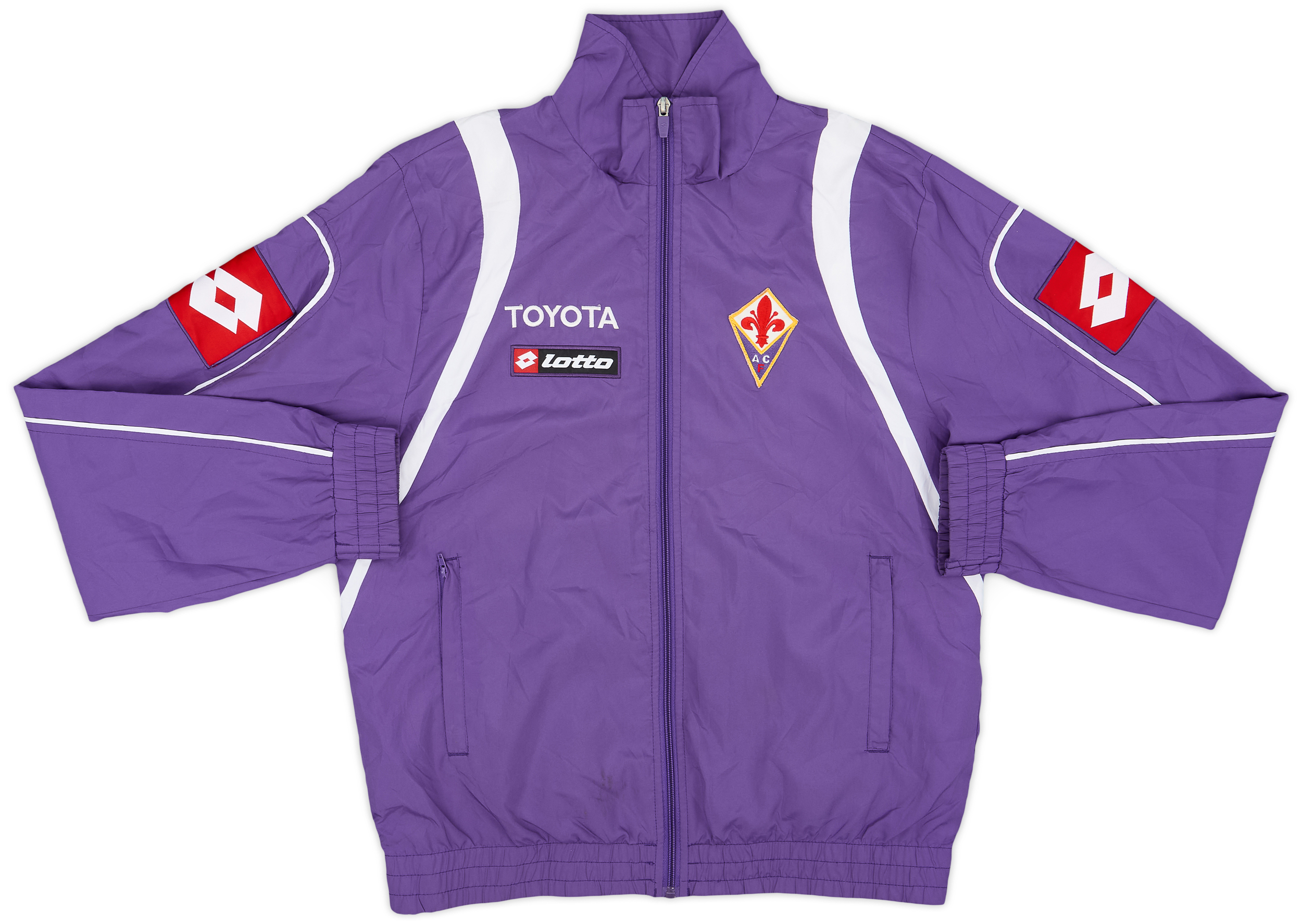ビンテージ フィオレンティーナ lotto ナイロンジャケット Fiorentina Jacket Size L Full Zip Deadstock Vintage Retro