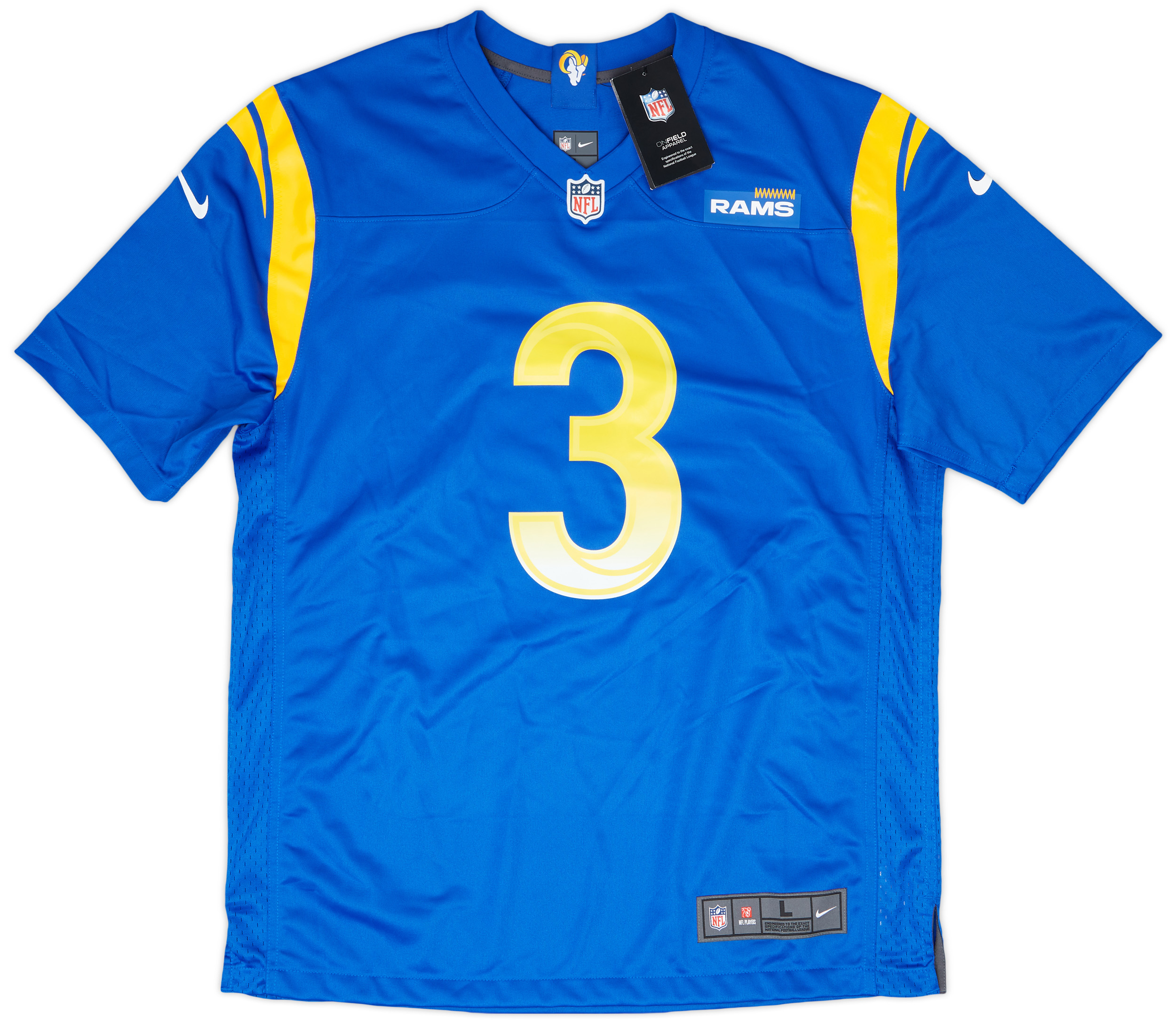 2021 LA Rams Beckham Jr #3 Nike Game Home Jersey (L)