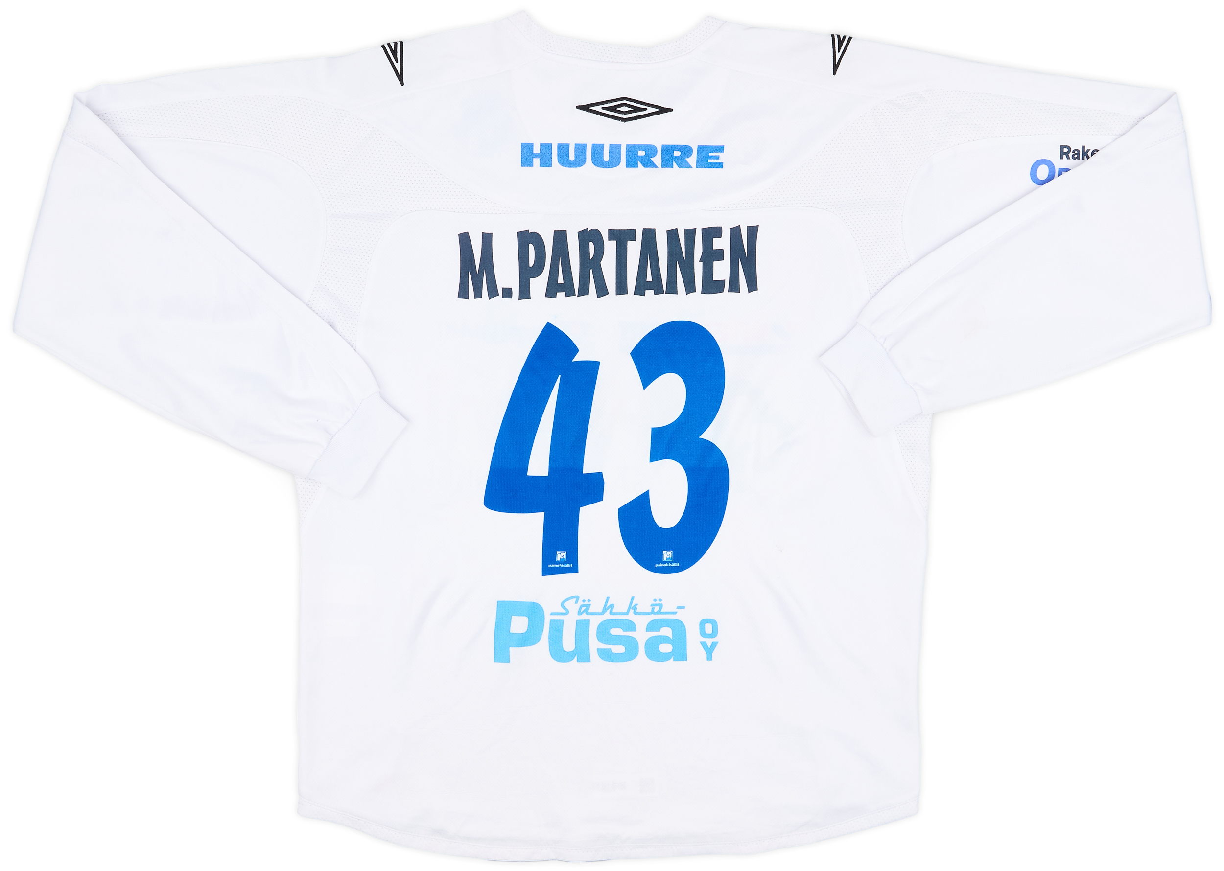 2005 FC Kuuysi Home L/S Shirt M. Partanen #43 - 8/10 - (S)