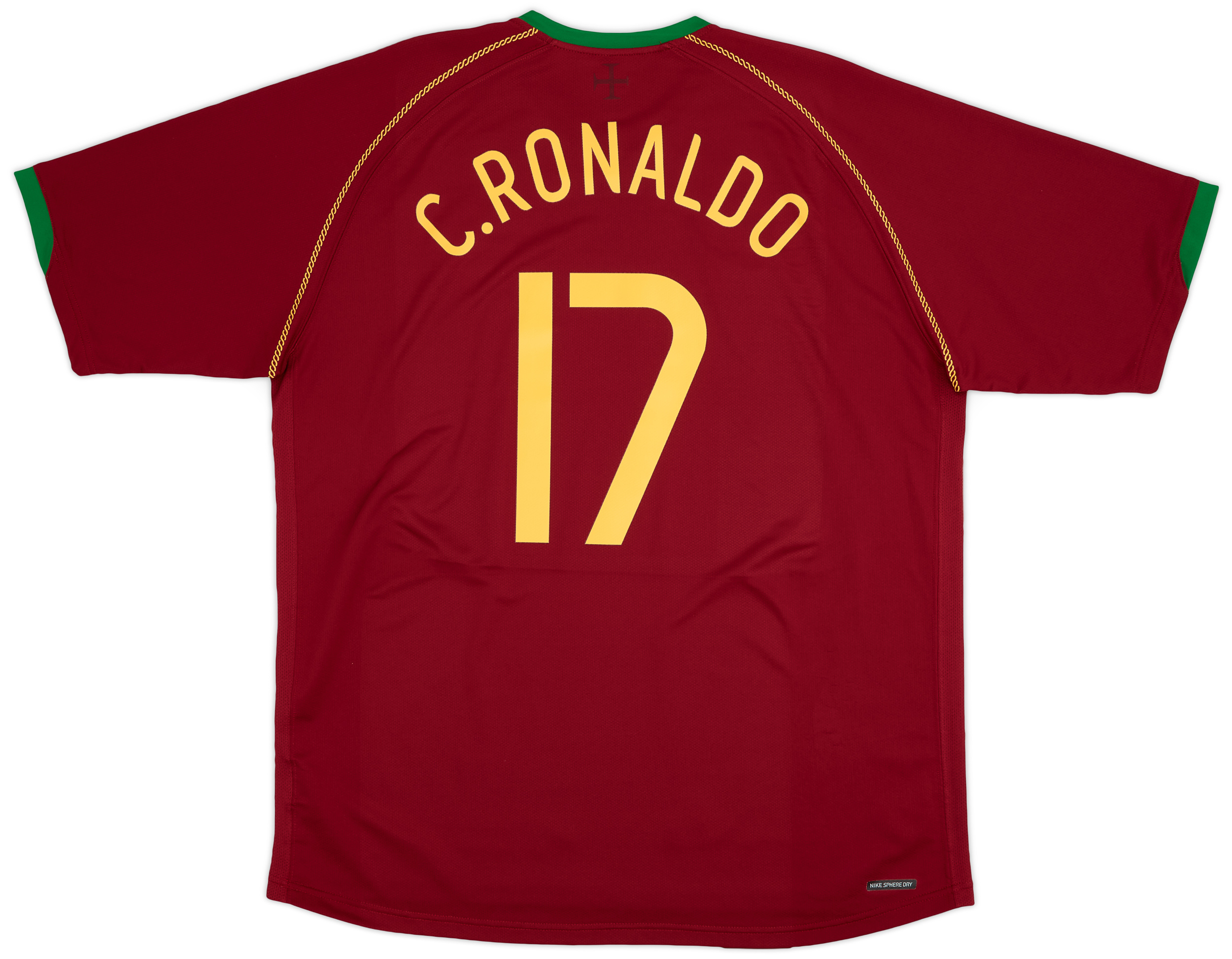 NIKE ポルトガル代表 C.RONALDO #17 2008 AWAY L 白 ポルトガル代表 NIKE ユニフォームショップ 2008 Portugal O.K.A.