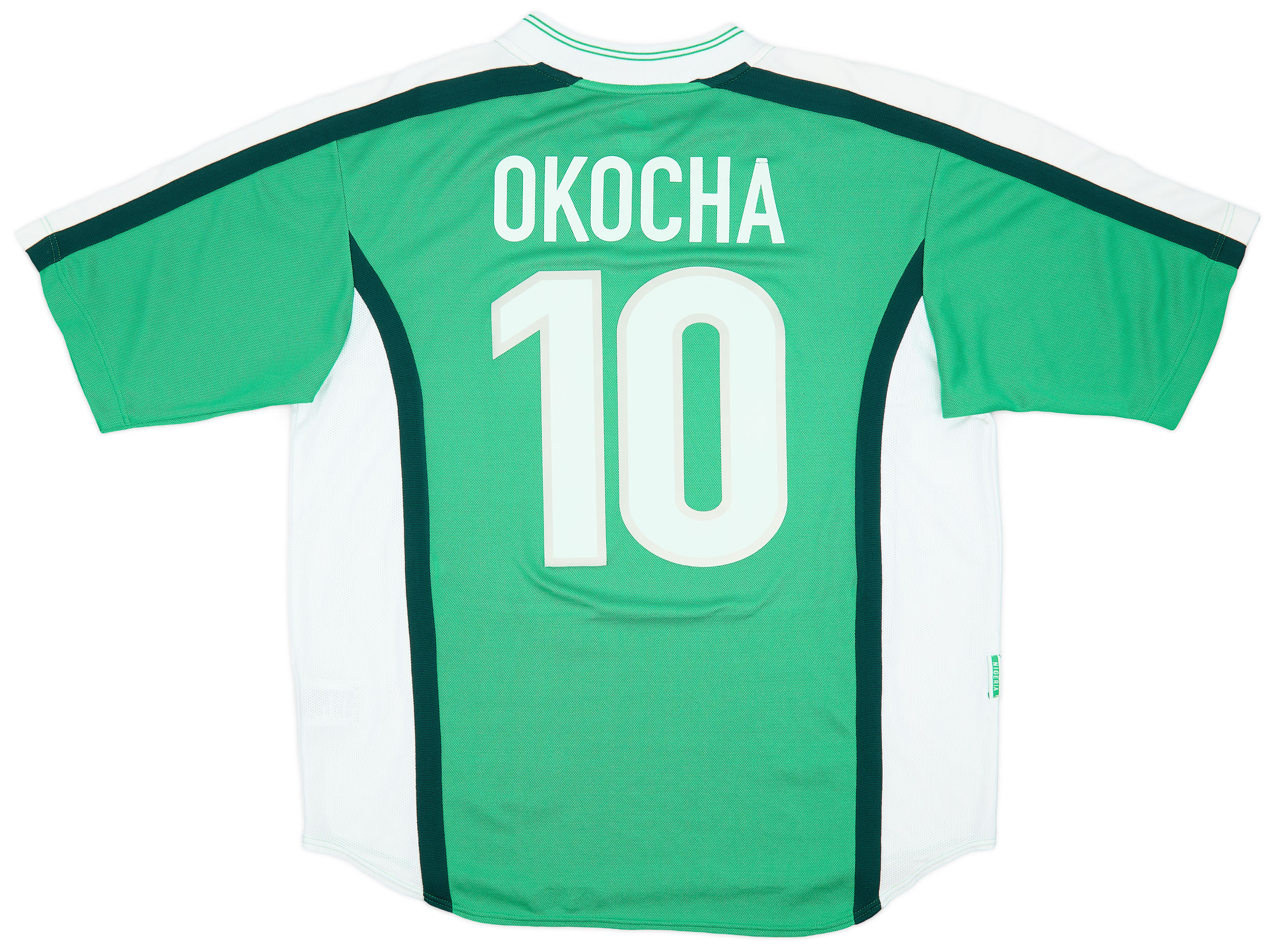 1998-00 Nigeria Home Shirt Okocha #10 - 8/10 - (XL)