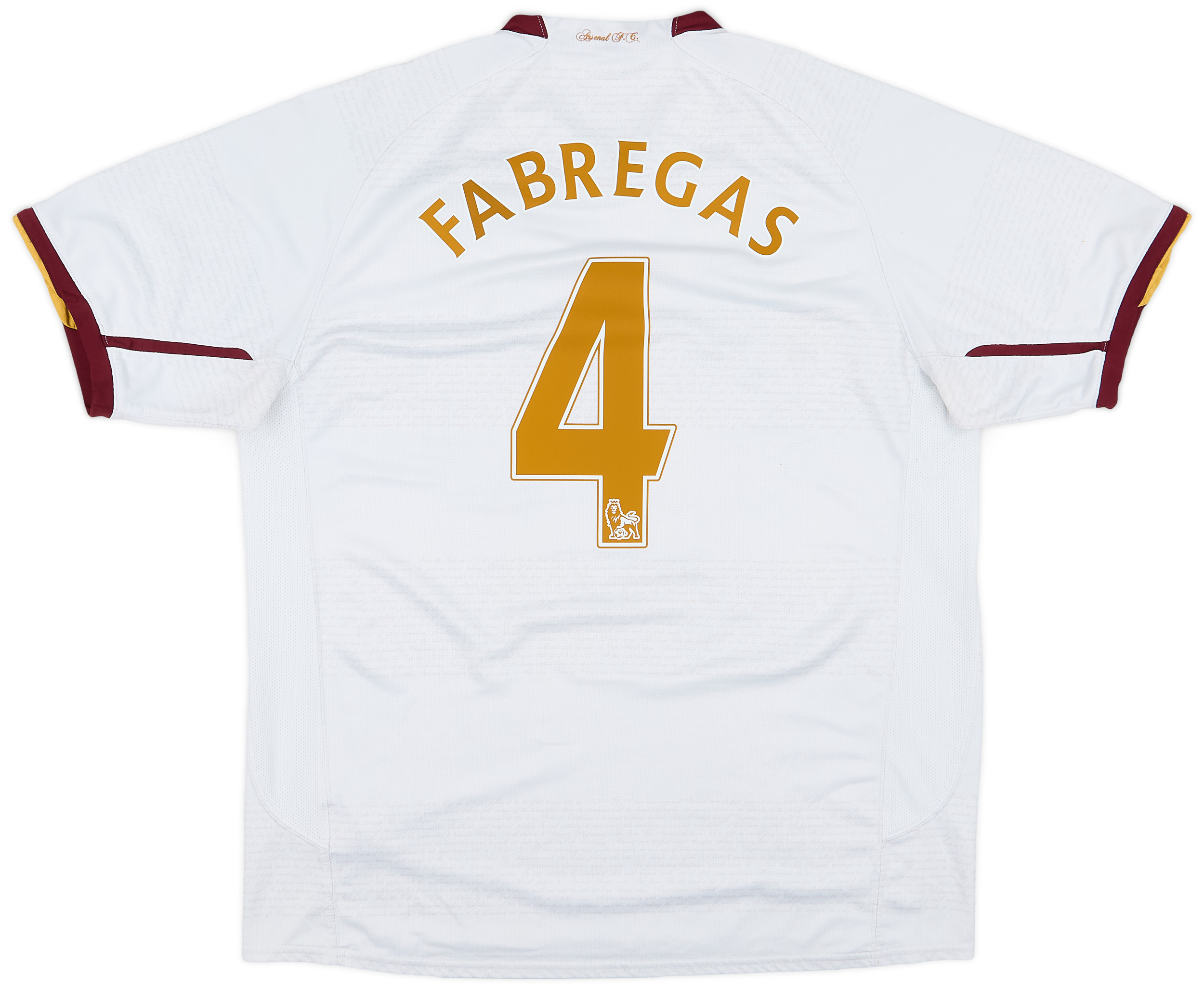 Flocage Ligue 1 Monaco Away Fabregas #4 Monblason 2019-2020