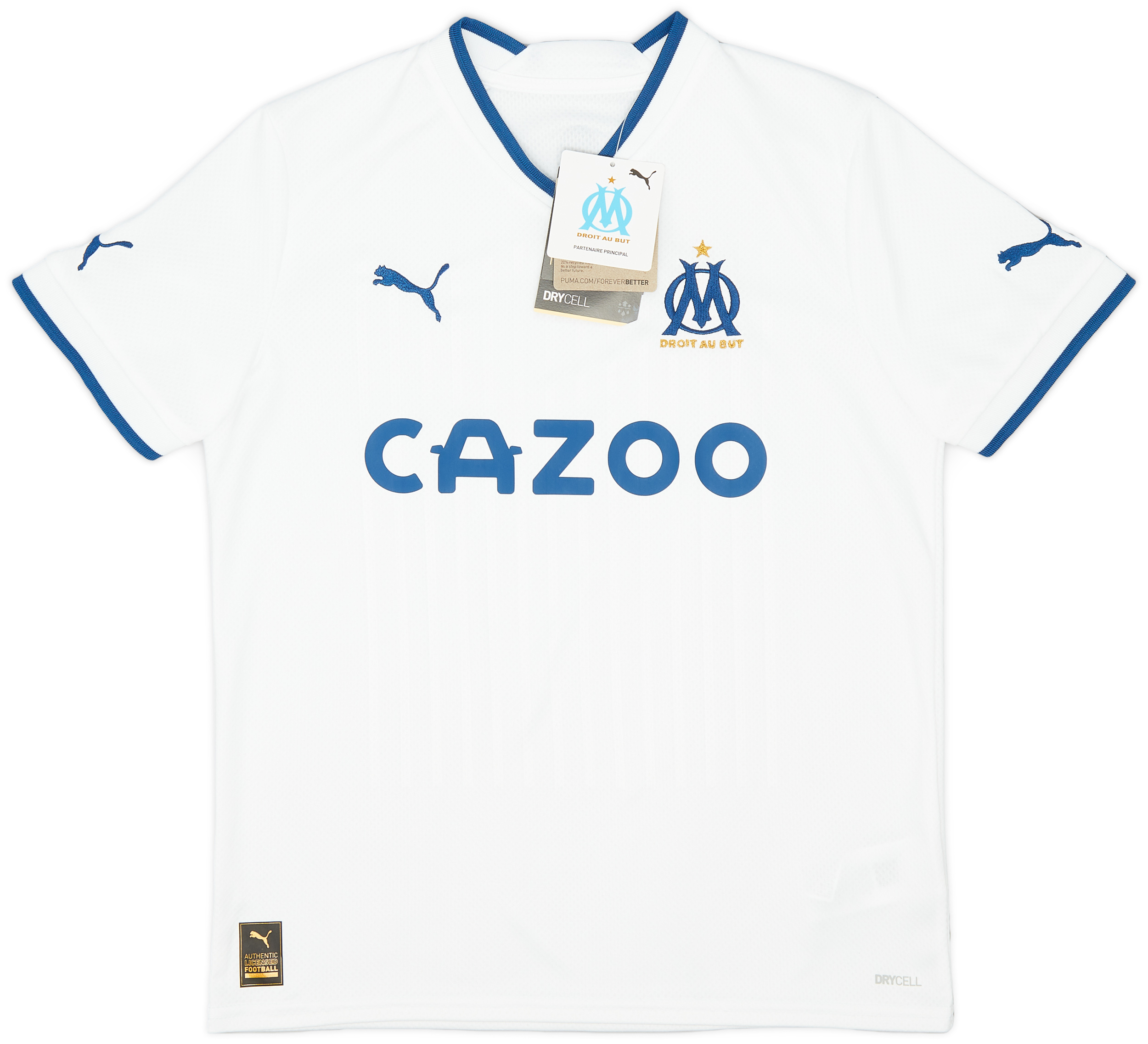 Pallone Da Calcio Olympique De Marseille OM 2022 – Logo Fluorescente – Misura 5 – PVC – Ufficiale