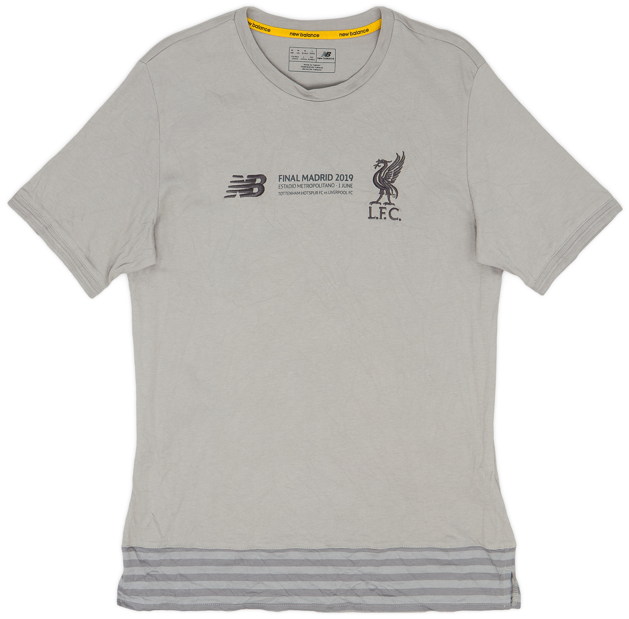 2018 19 Liverpool NewBalance Final Madrid 2019 Training Shirt 9 10 M