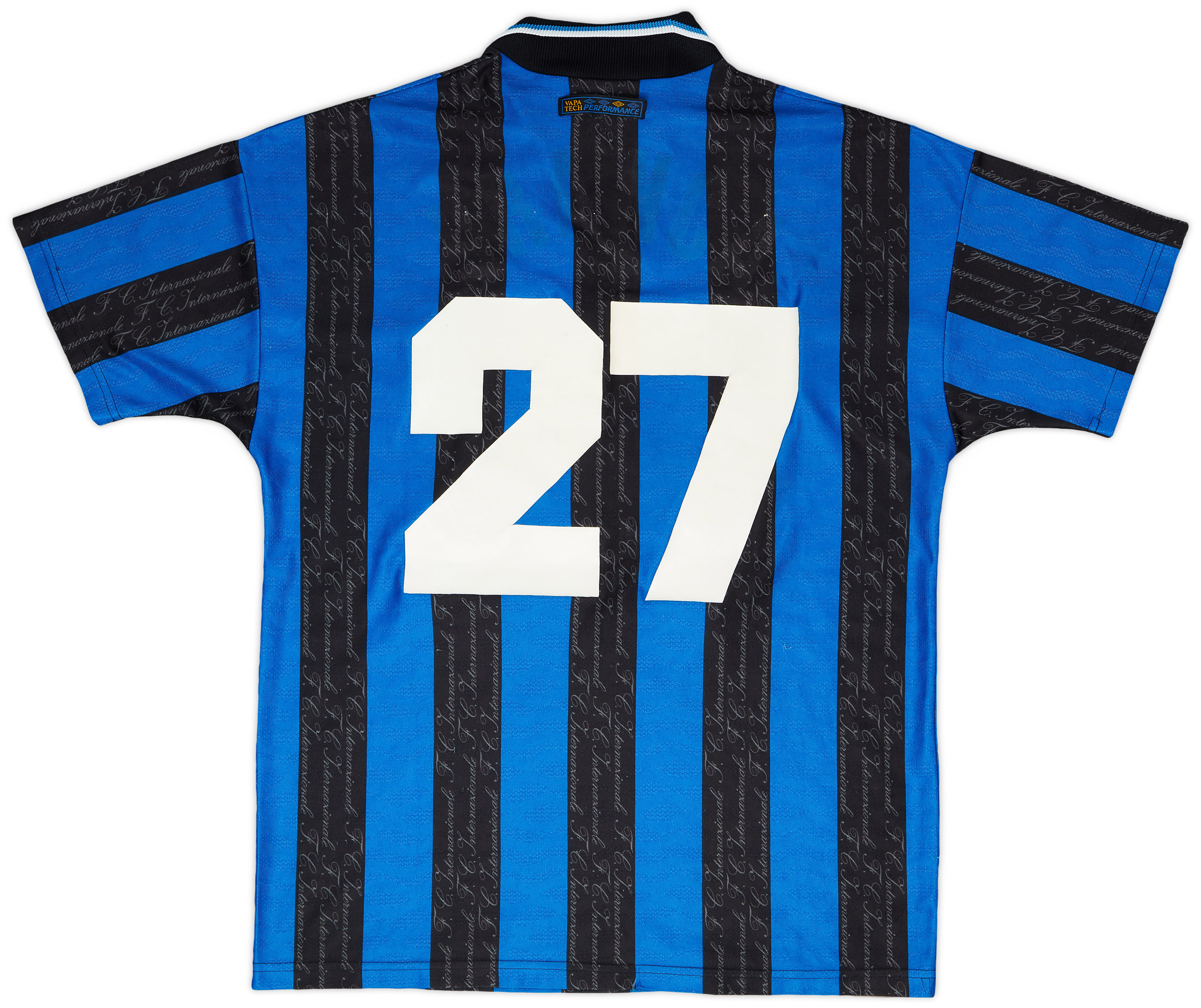 1997-98 Inter Milan Home Shirt #27 - 7/10 - (L) 1997-98 Inter Milan Home Shirt #27 - 7/10 - (L)