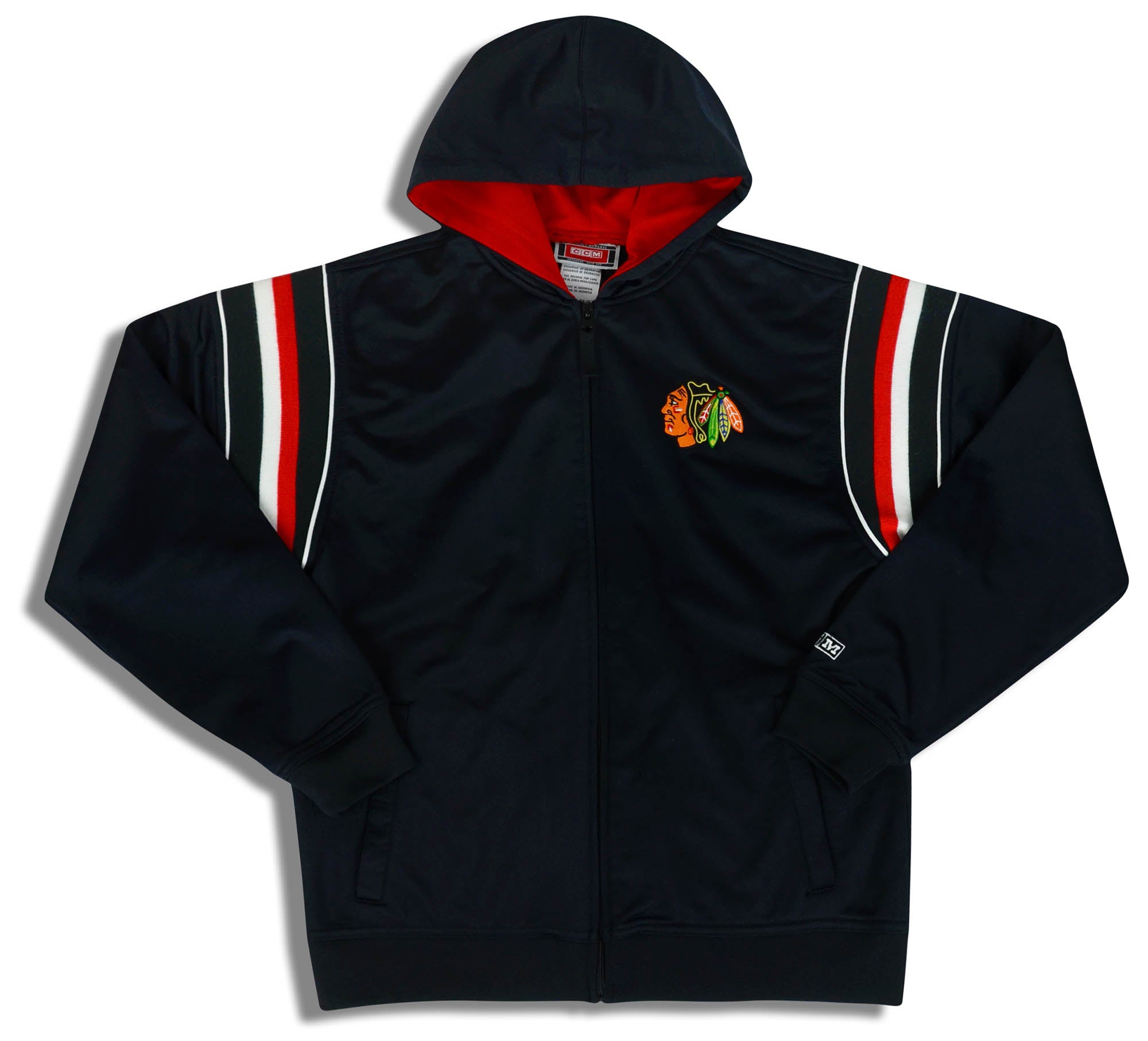 Sweat Vintage Chicago Blackhawks Col Rond - Taille M - Hero - Noir - Vieilli