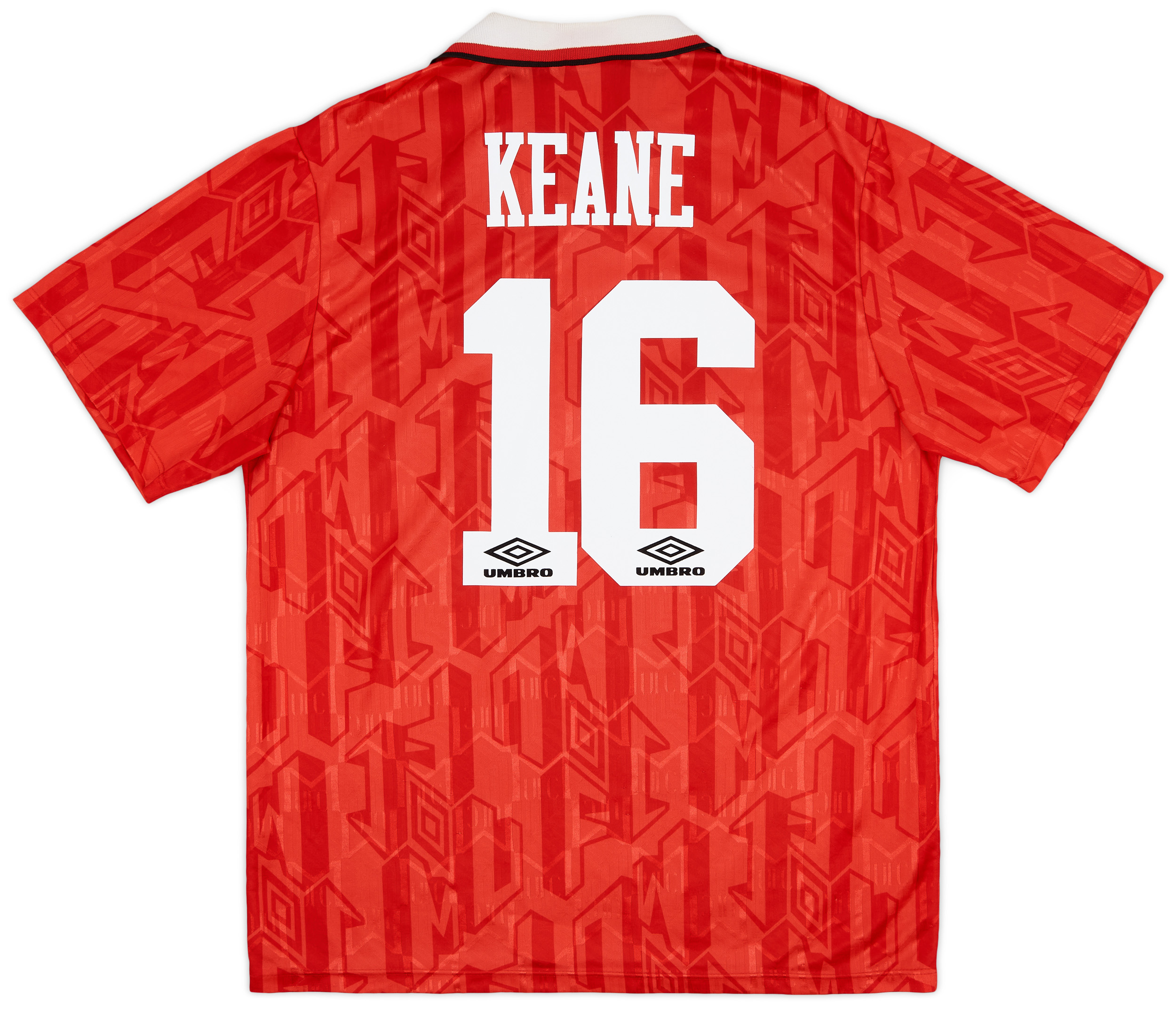 お気にいる United Manchester 1992-94 Home (L) - 8/10 - #16 Keane Shirt ウェア
