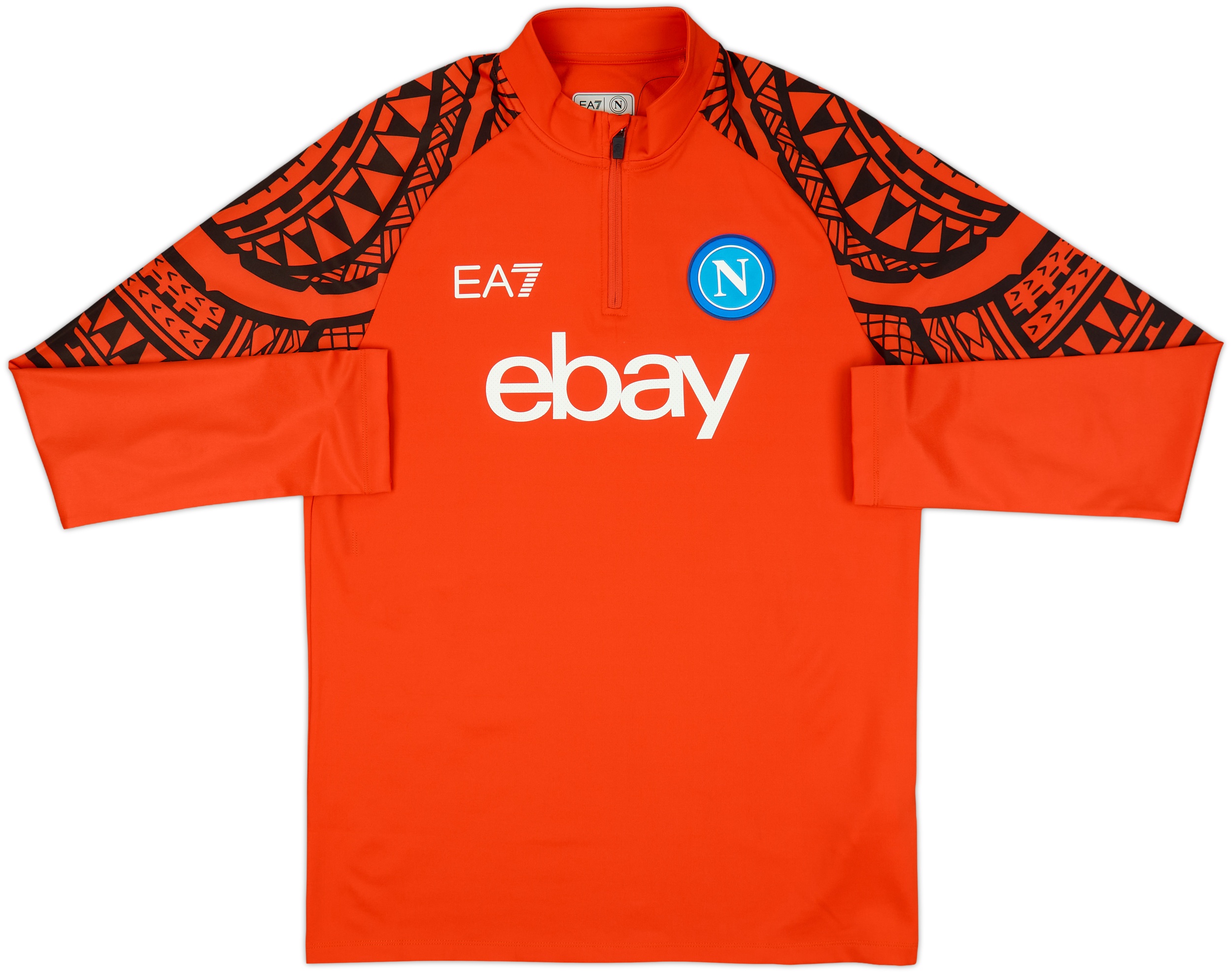 2023-24 Napoli EA7 1/4 Zip Training Top