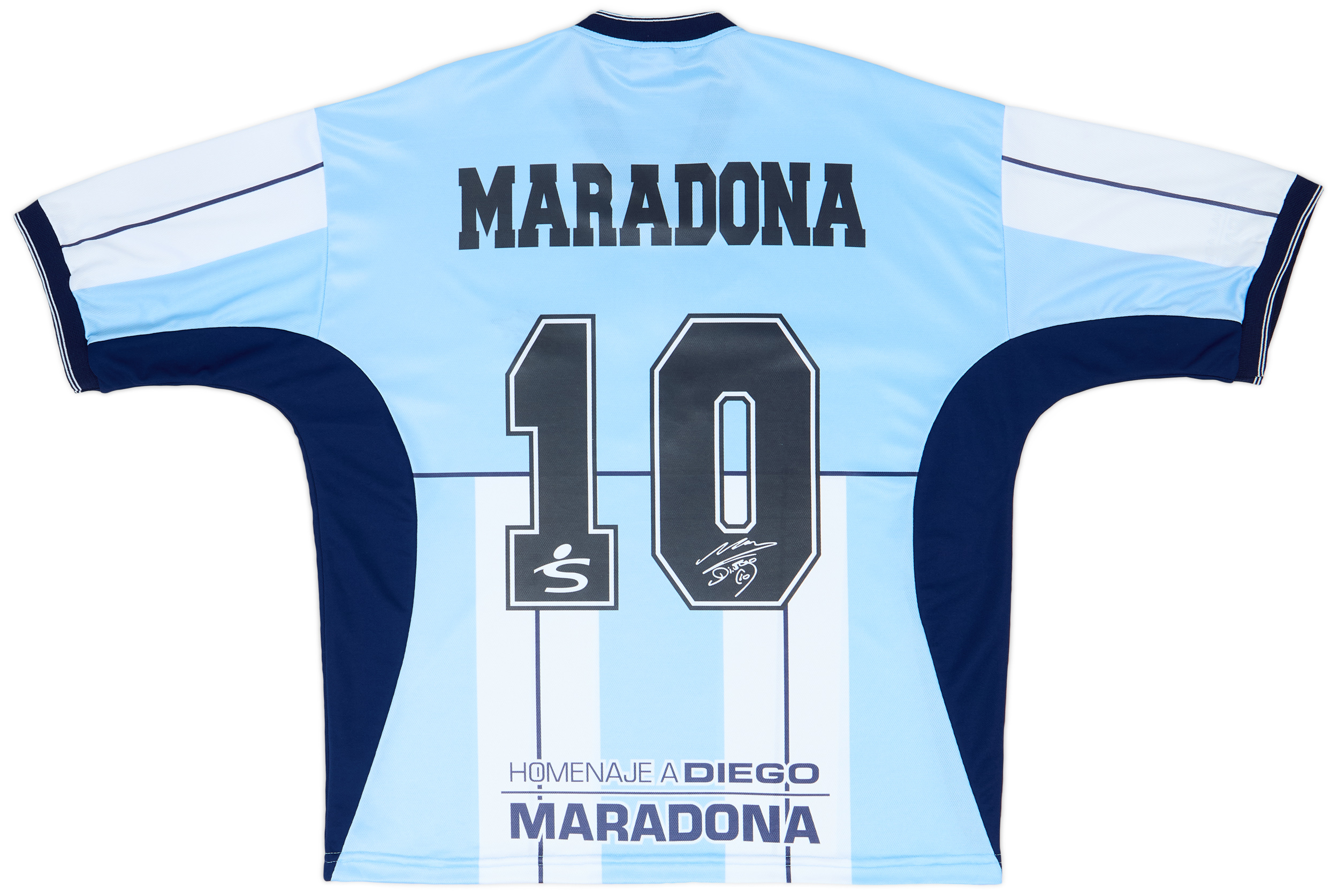 2001 Diego Maradona Fila Reissue Farewell Shirt Maradona #10