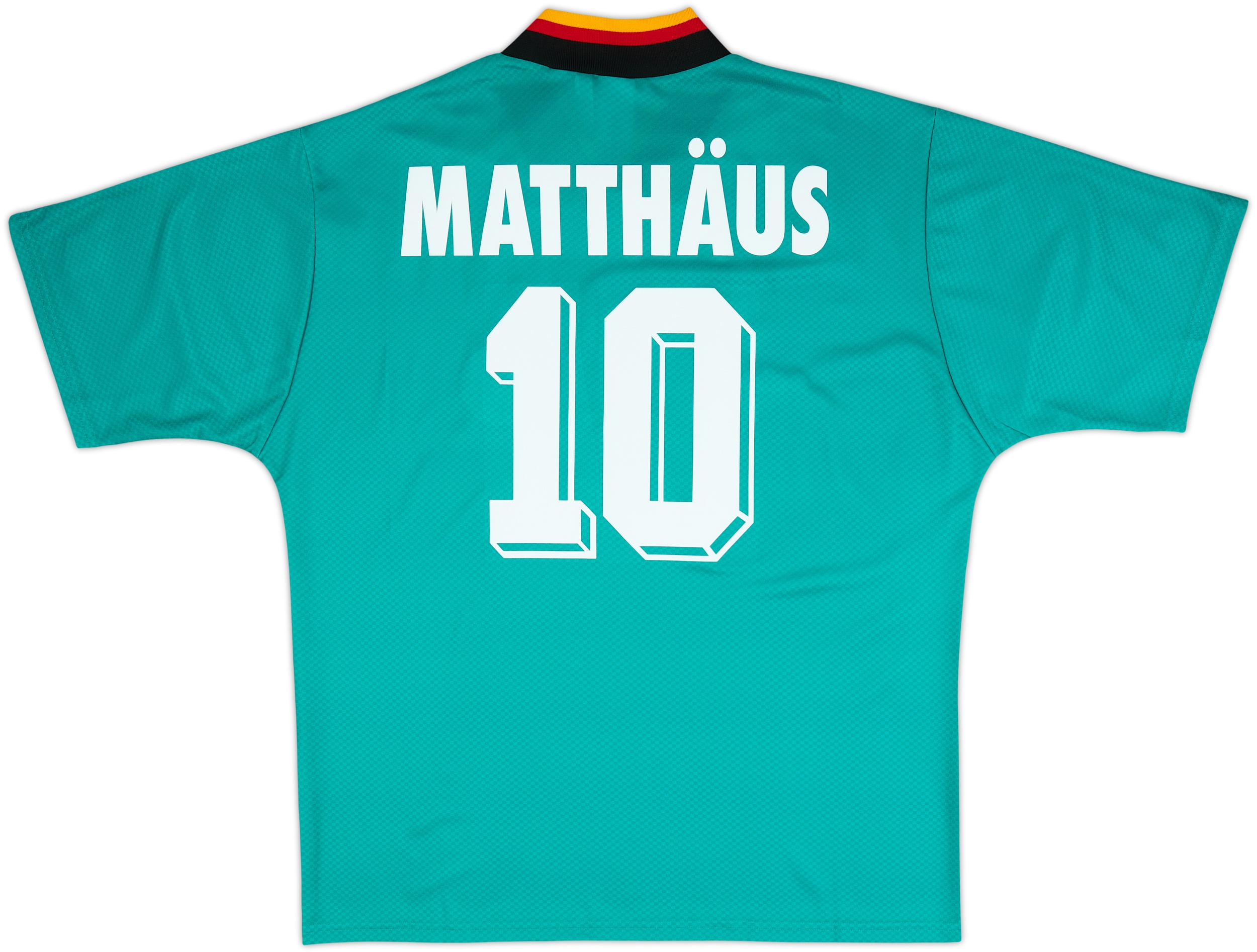 1994 Germany adidas Originals Reissue Away Shirt Matthaus #10