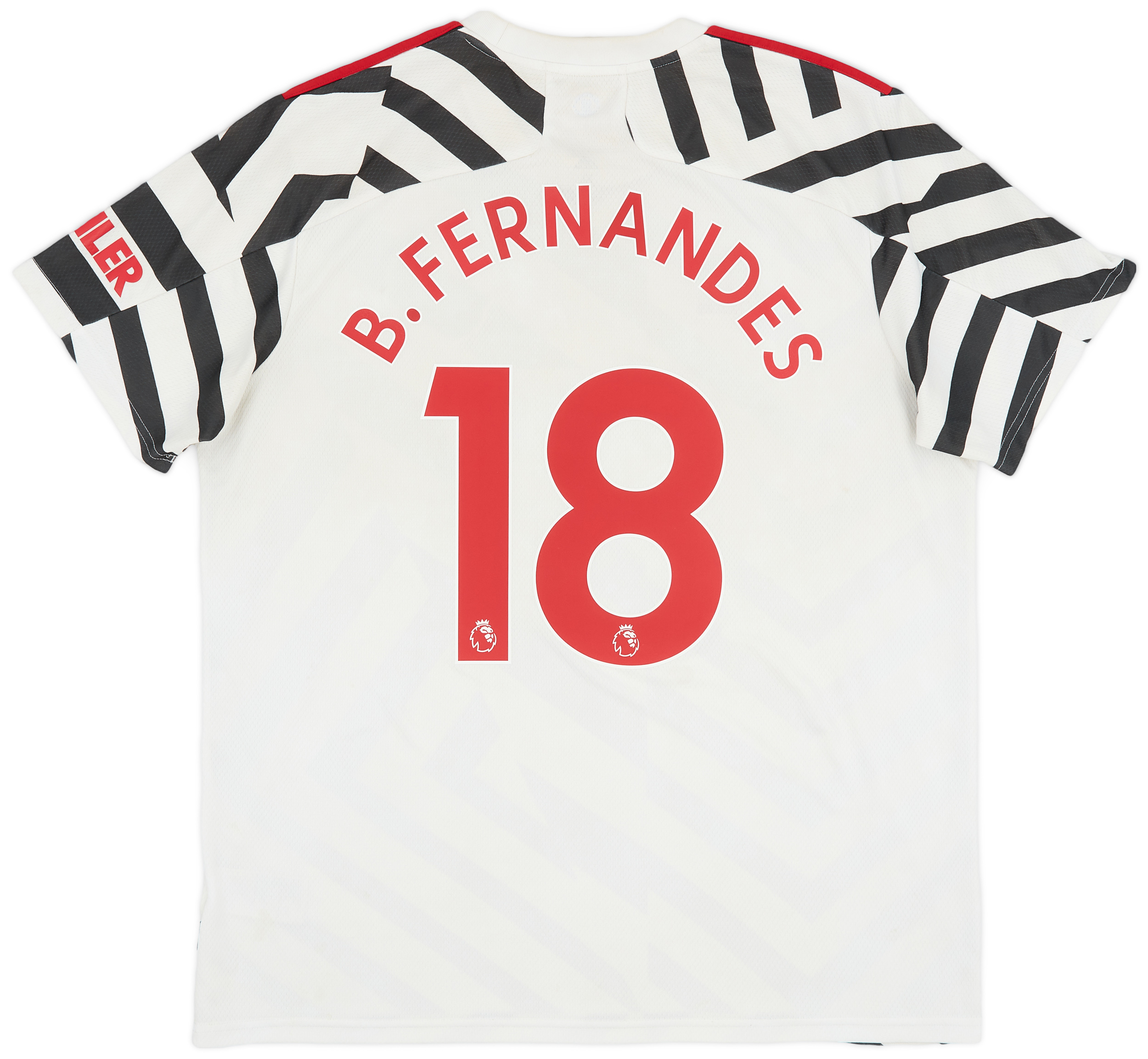 Maillot Manchester United Domicile 2019/20 - B. Fernandes #18, Taille XL, Adidas (occasion)