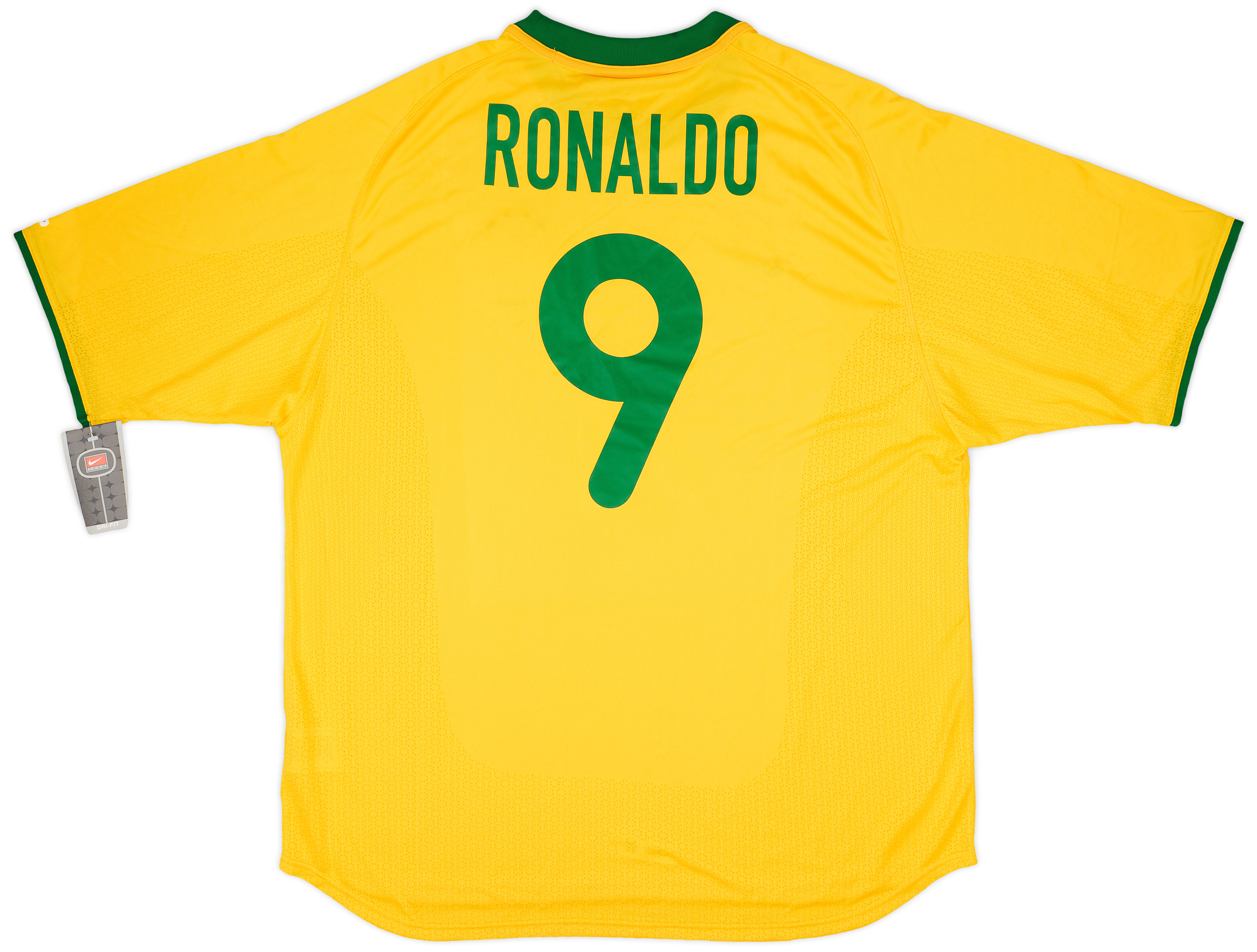 2000-02 Brazil Home Shirt Ronaldo #9 (XXL)