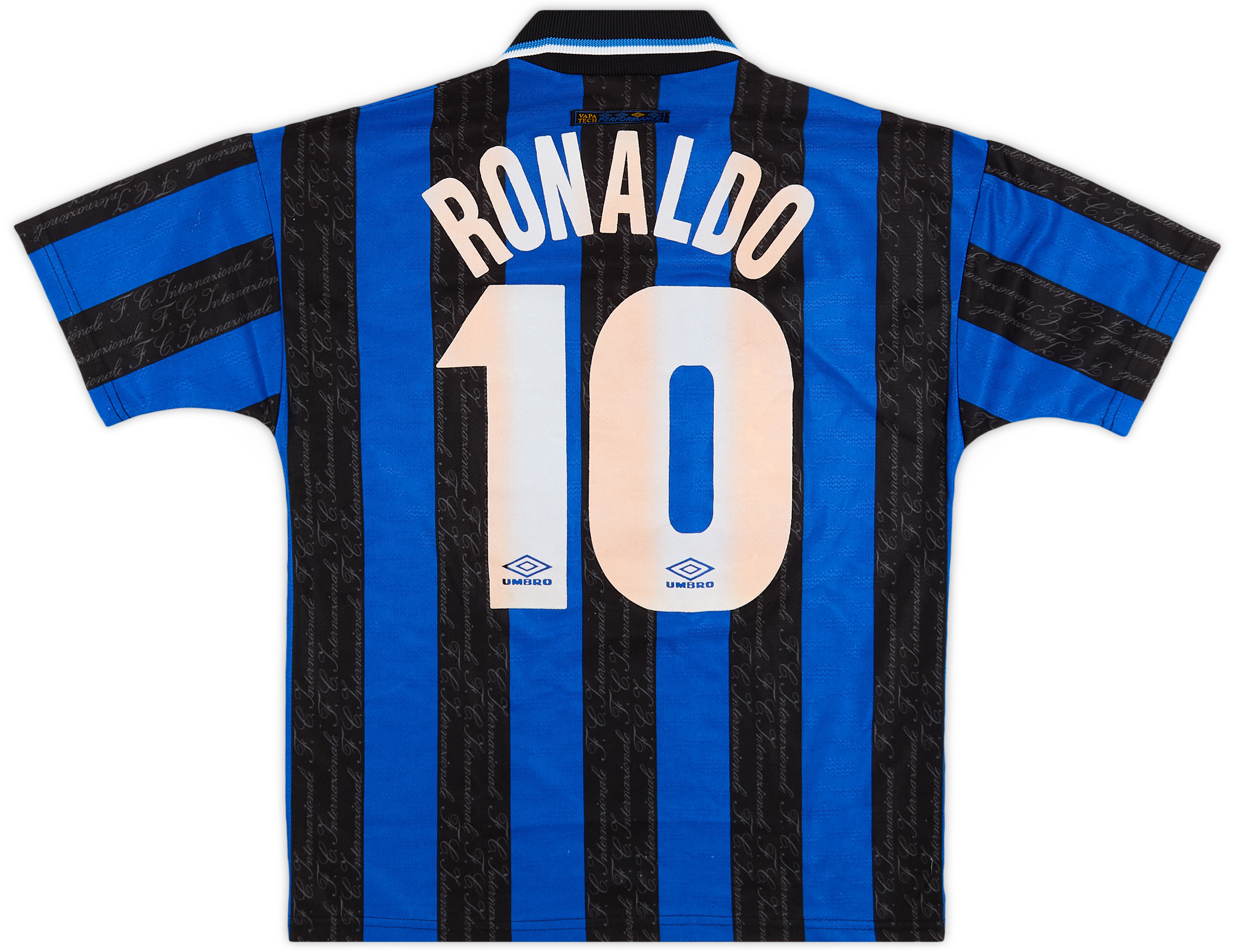 1997-98 Inter Milan Home Shirt Ronaldo #10 - 9/10 - (M)