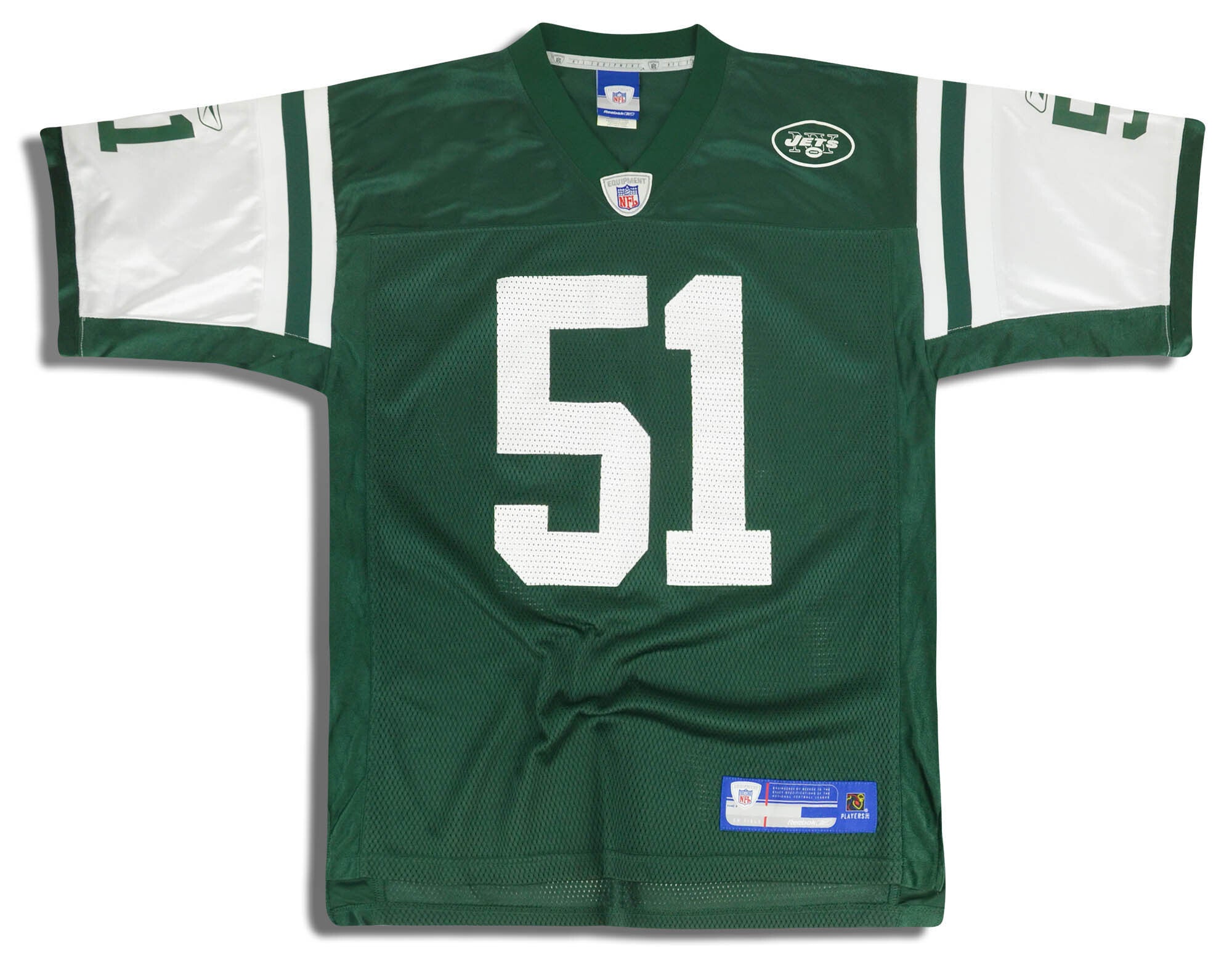2005-06 New York Jets Vilma #51 Reebok On Field Jersey (Home) XXL