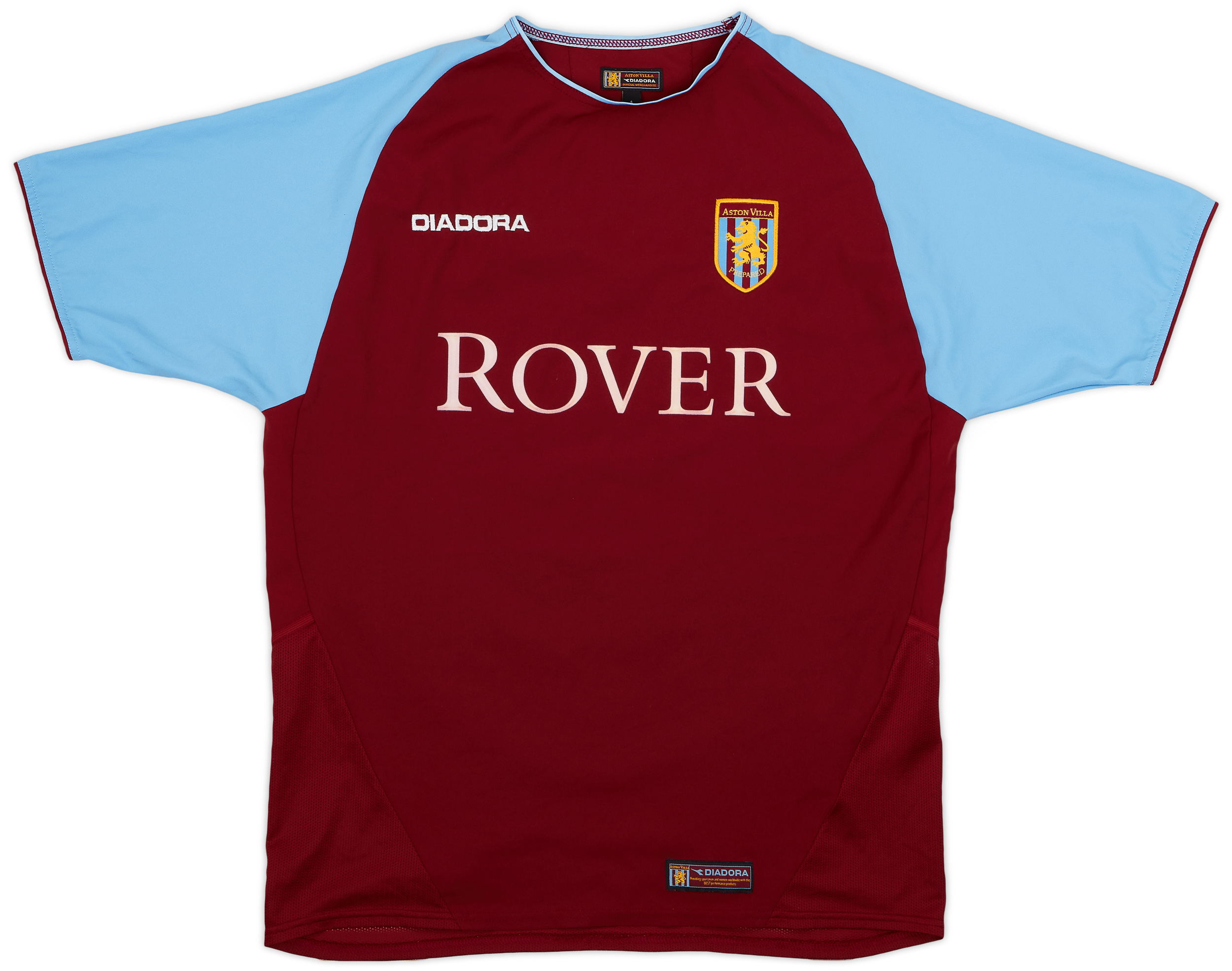 ウェア Aston Villa 02/03 DIADORA Long sleeve 2002/03 Aston Villa Home Long Sleeve Football Shirt / Soccer
