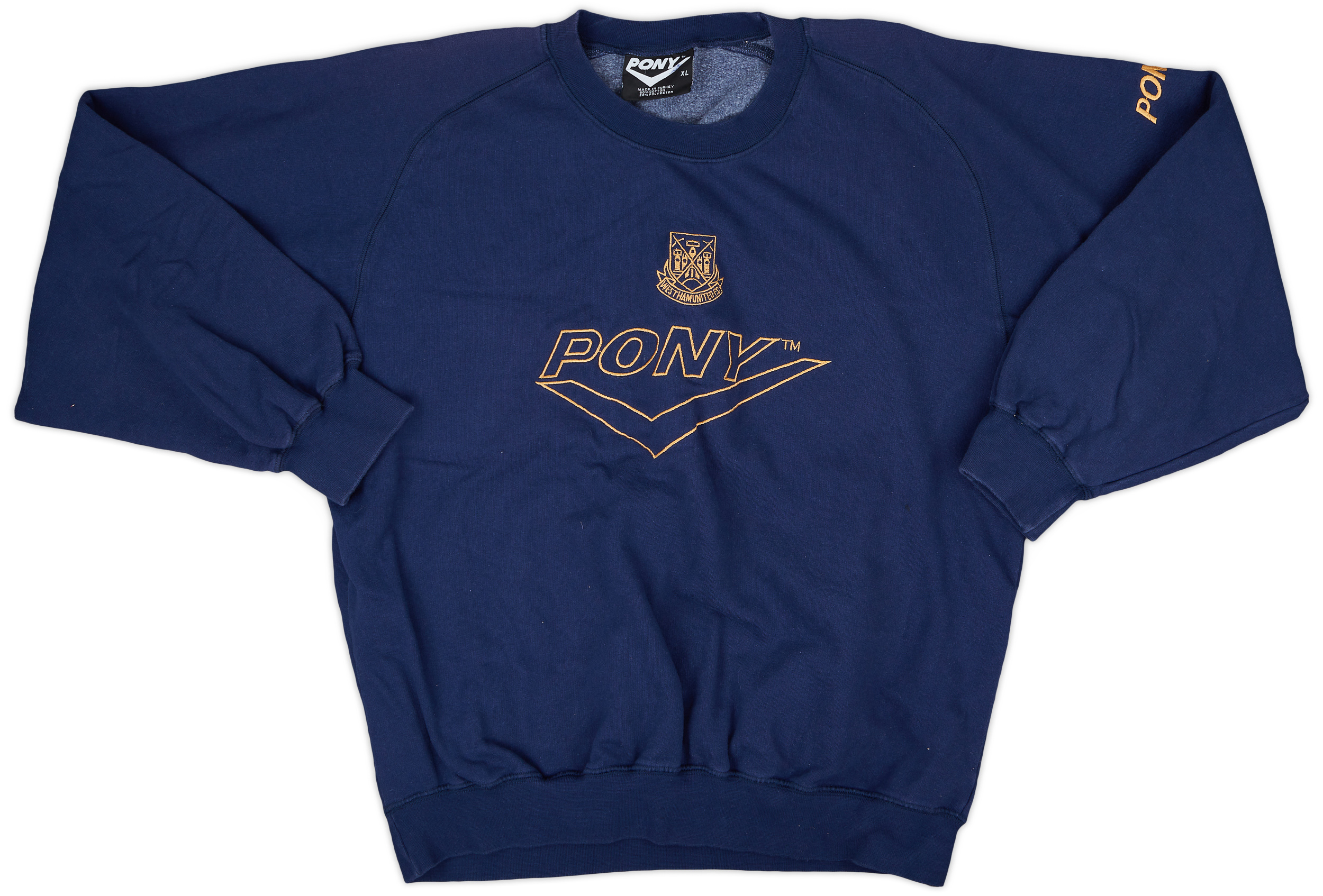 当時物West Ham United 1997/1998 Away Shirt West Ham United 1997/1998 Away Football Shirt Pony Vintage