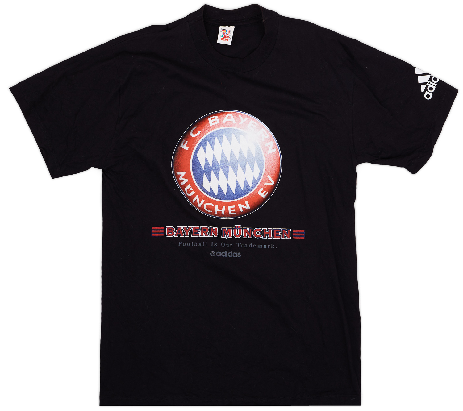 1997-98 Bayern Munich adidas Graphic Tee - 6/10 - (L) 1997-98 Bayern Munich adidas Graphic Tee - 6/10 - (L)