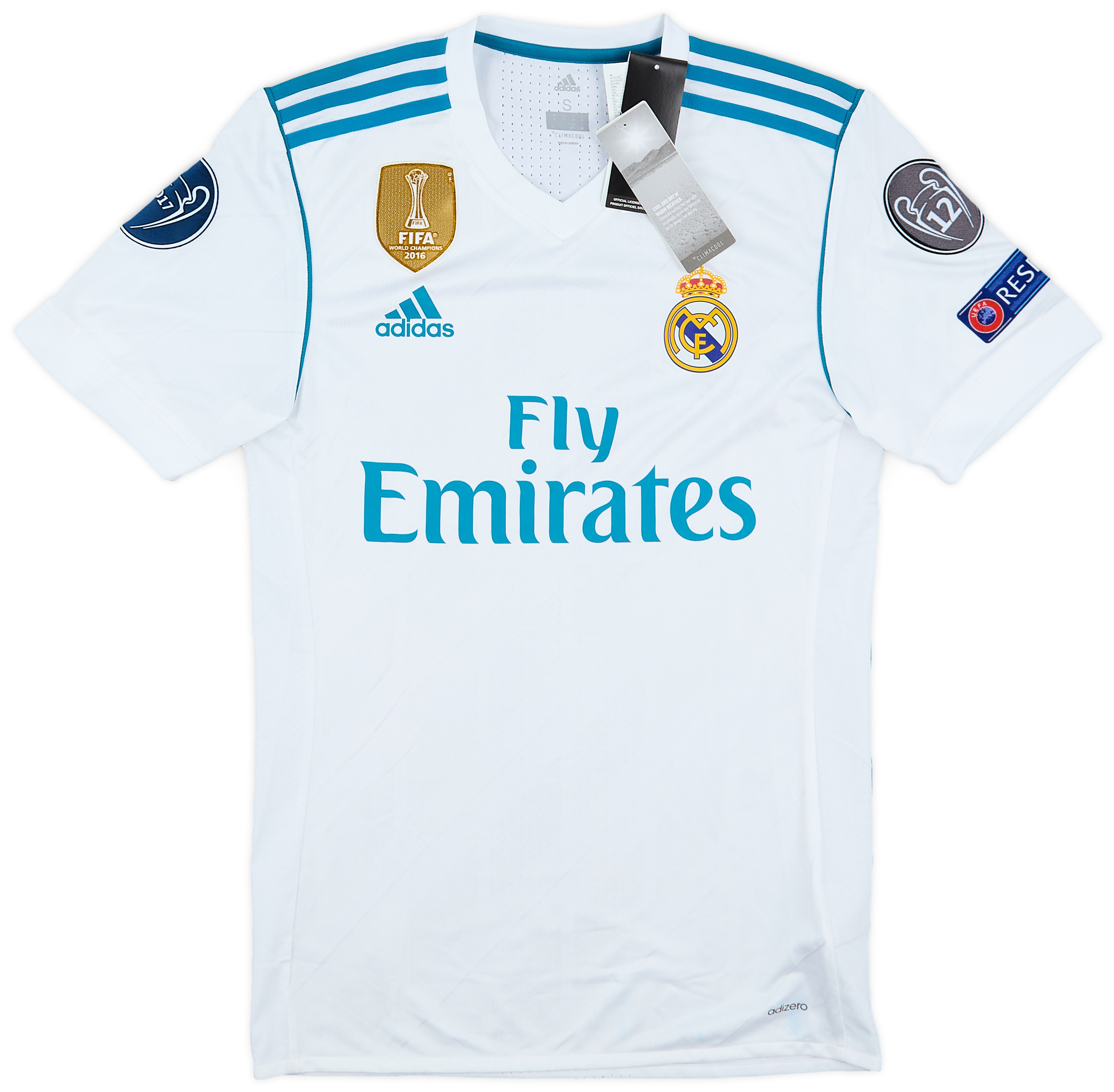 2017-18 Real Madrid Authentic Home Shirt (S)
