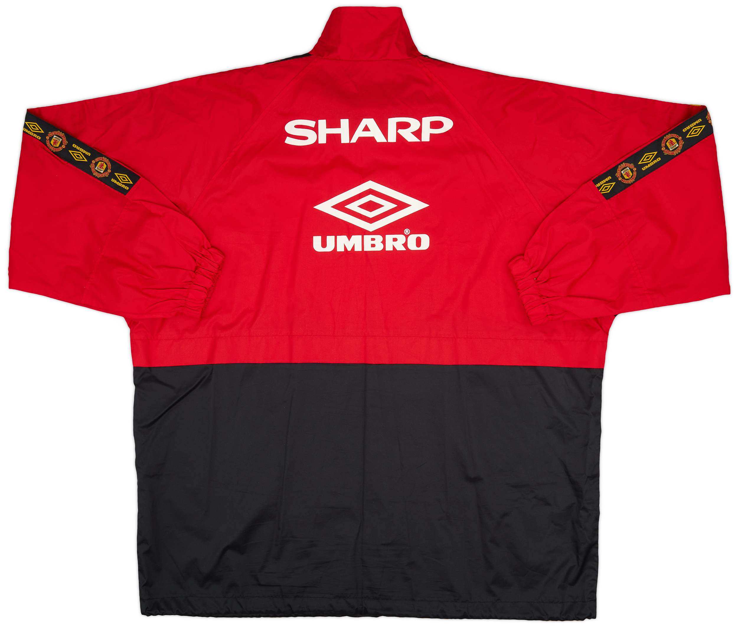 1996-97 Manchester United Umbro 1/2 Zip Drill Top - 9/10 - (XL)
