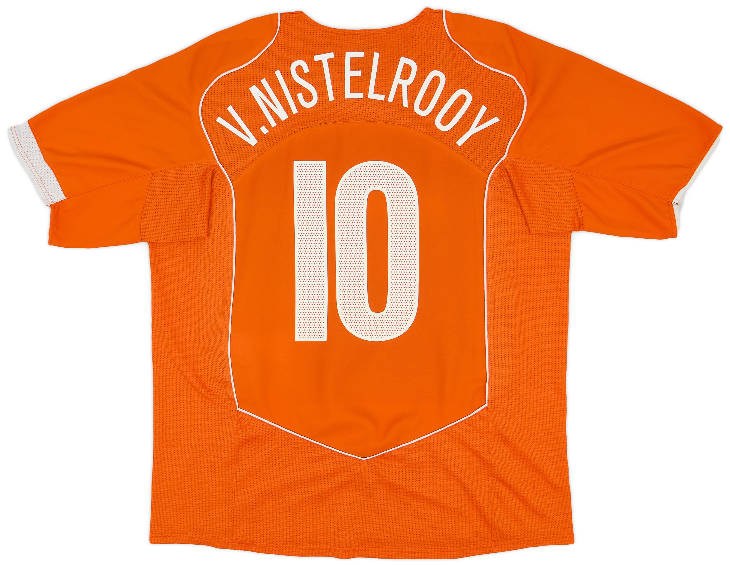 Maillot Domicile Pays-Bas 2002-2004 Nike – Orange Taille XL – Van Nistelrooy #9