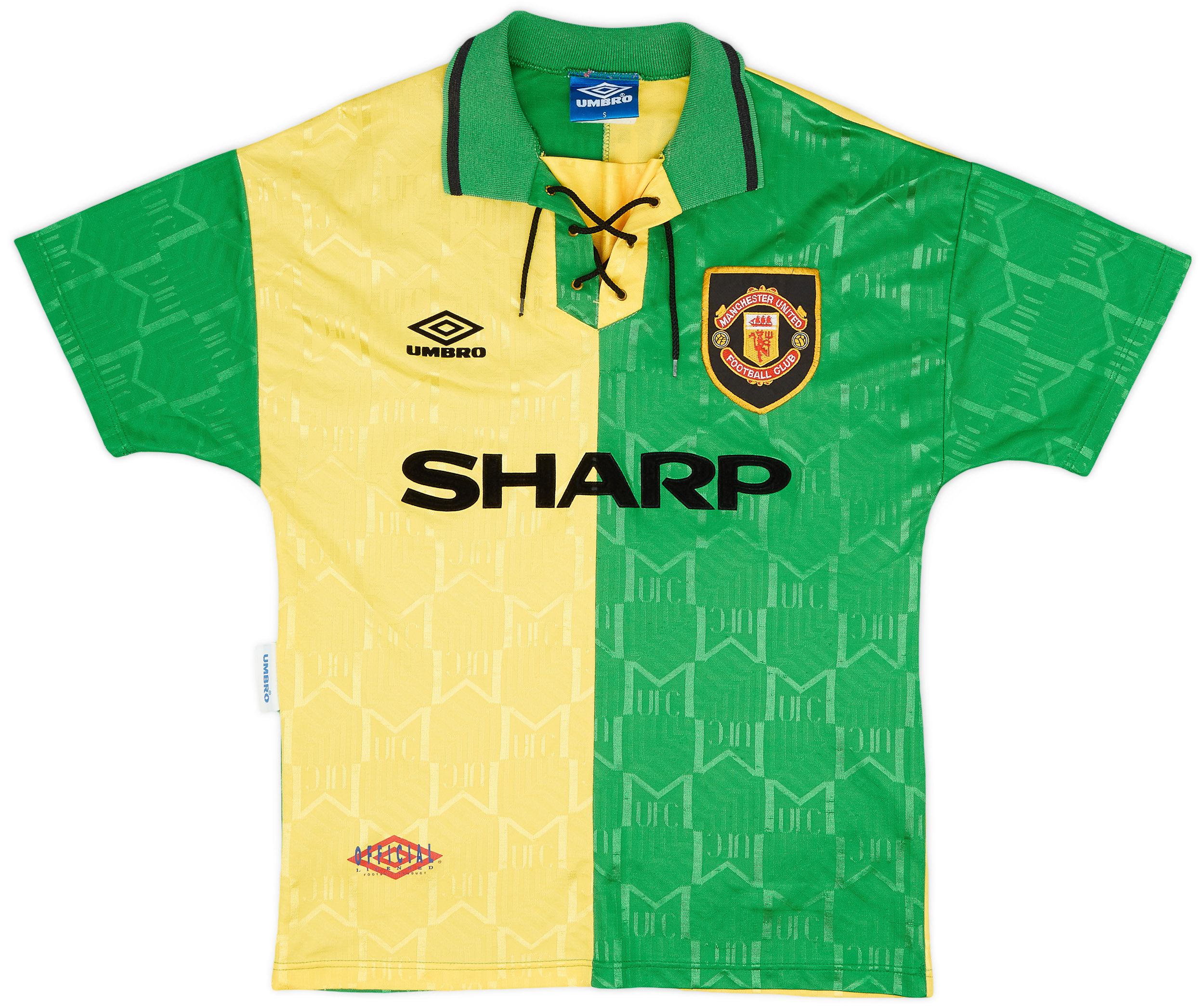 MANCHESTER UNITED 1992 1994 AWAY SHIRT JERSEY UMBRO sz XL