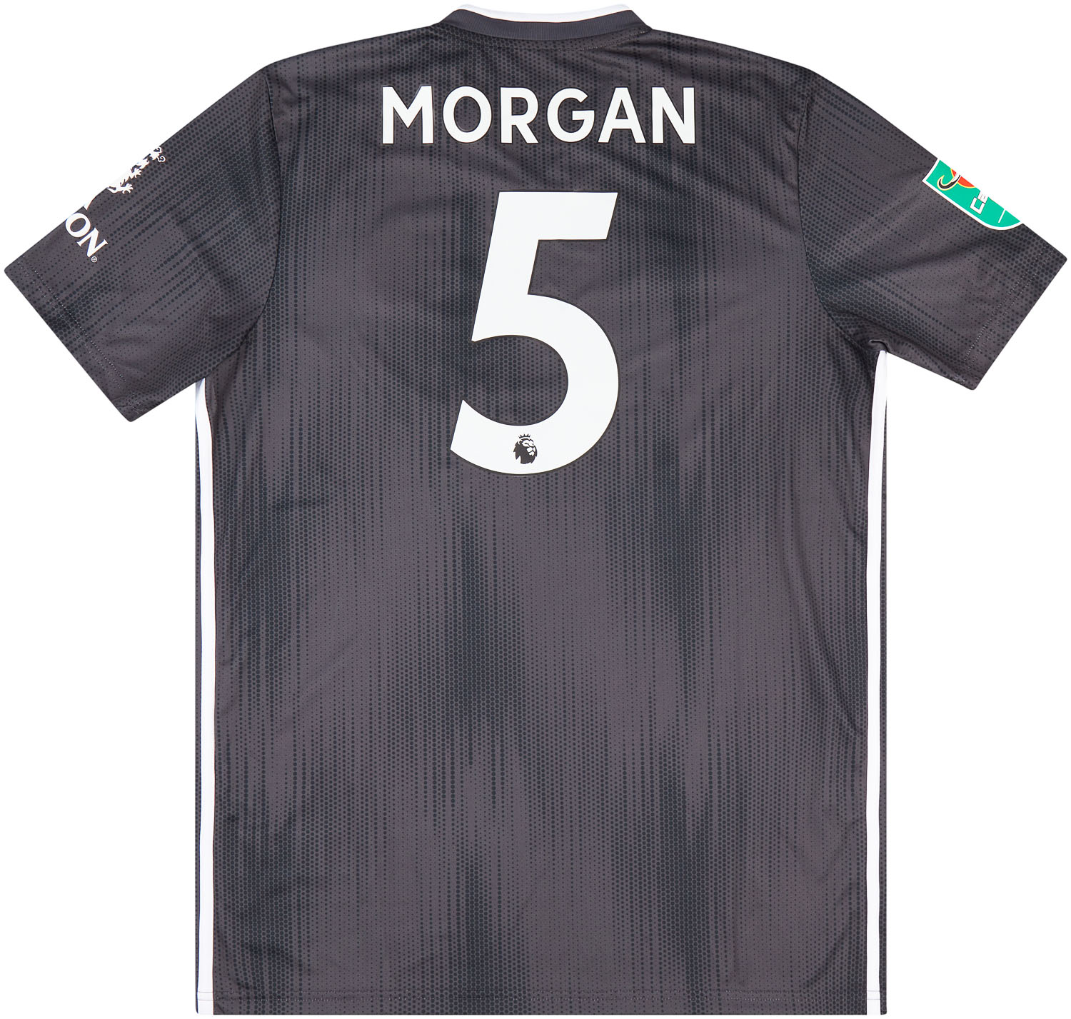 2019-20 Leicester City Match Issue Away Shirt Morgan #5 (v Aston Villa)