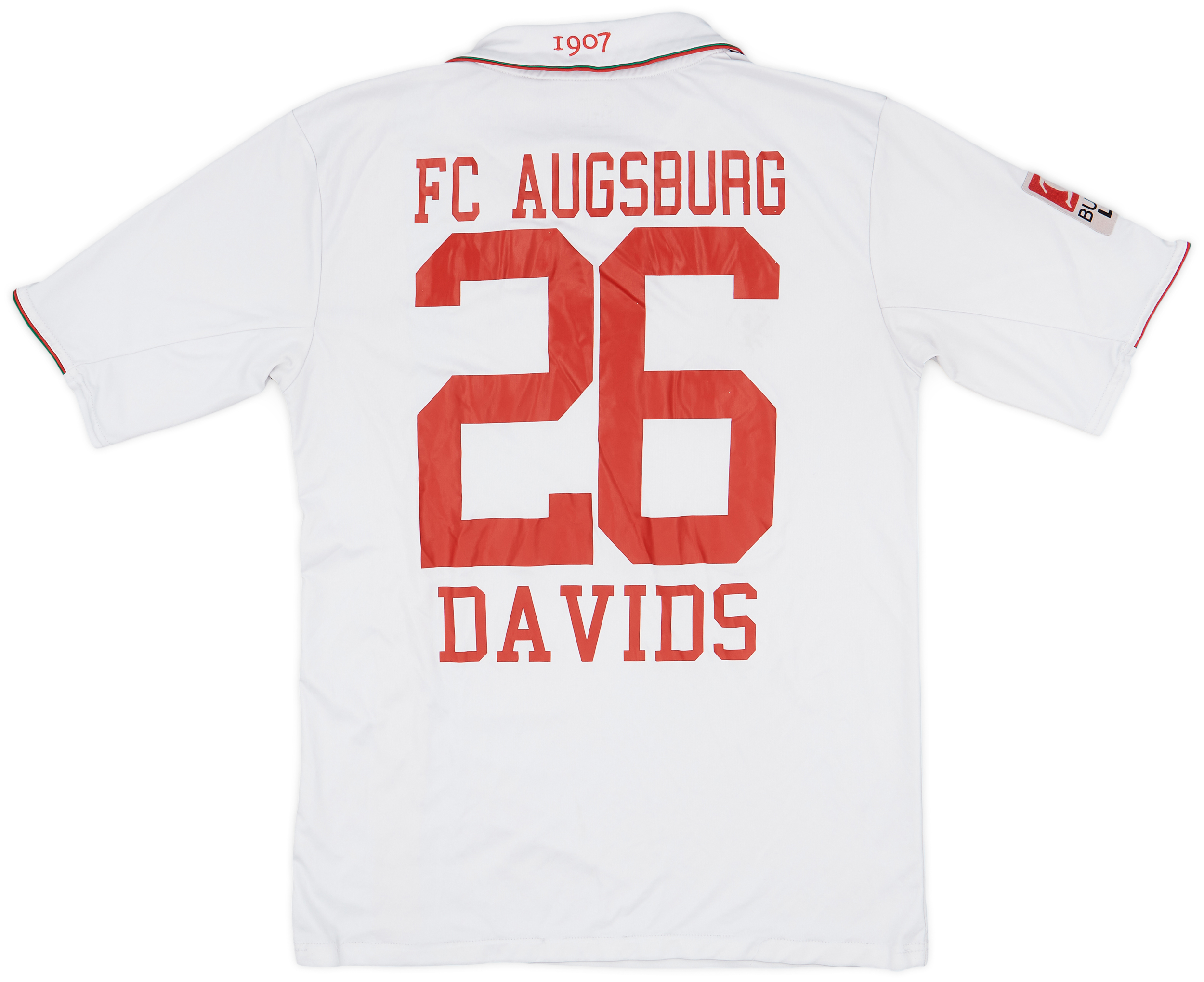 2011-12 Augsburg Home Shirt Davids #26 - 4/10 - (M)