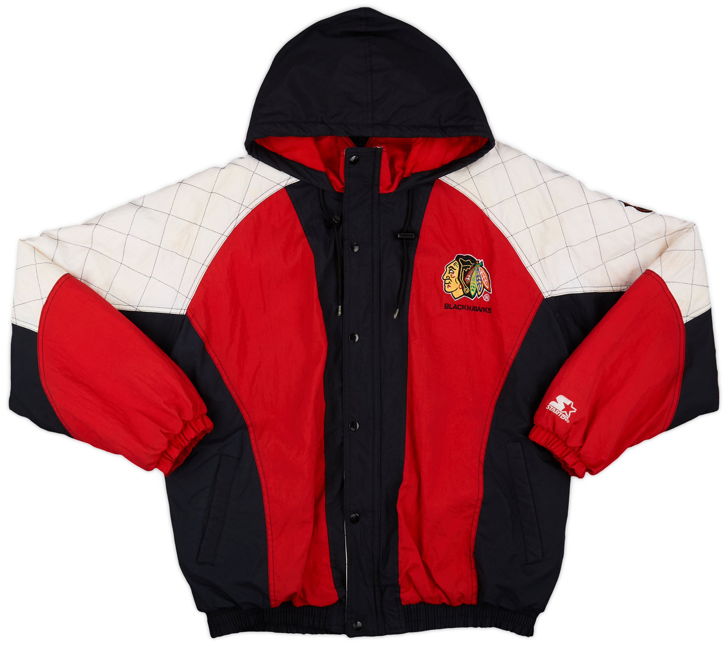 1990s Chicago Blackhawks Starter Rain Coat - 8/10 - (XL)