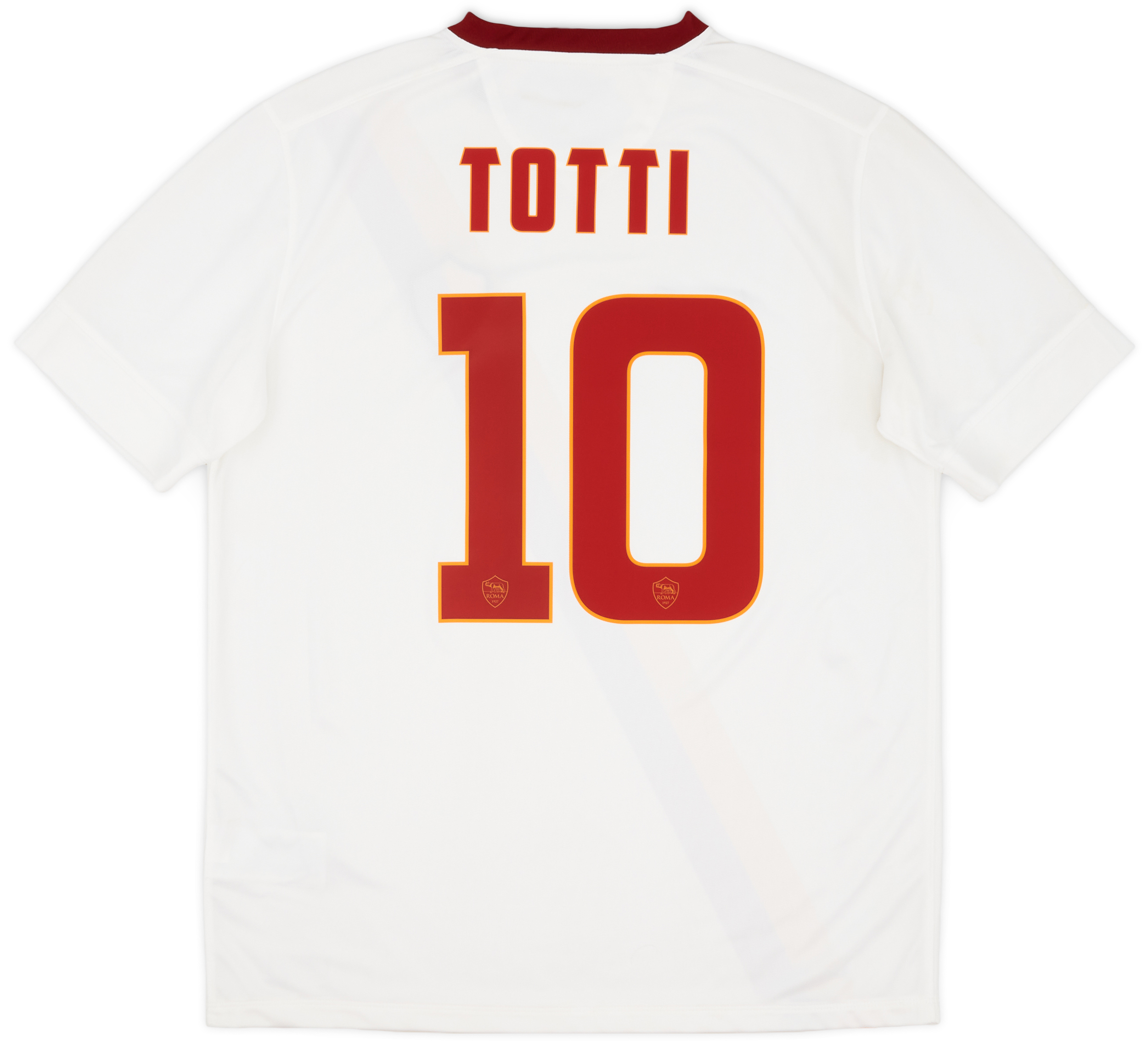 AS Roma Kappa ホワイト半袖ジャージバティストゥータ アウェイ