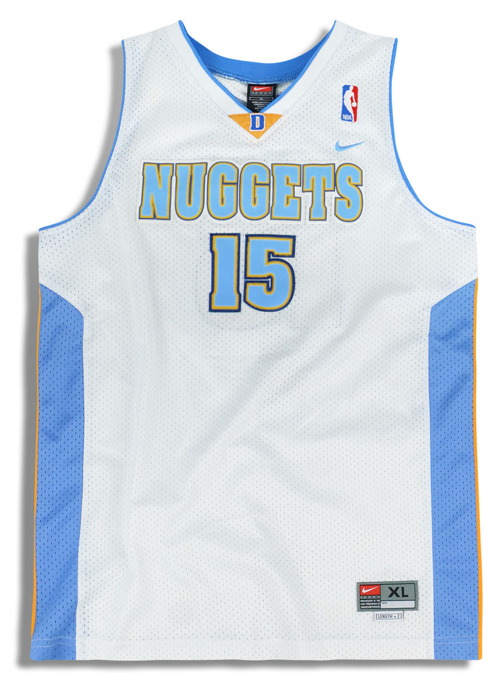 2003-04 Denver Nuggets Anthony #15 Nike Swingman Jersey (Home) Y
