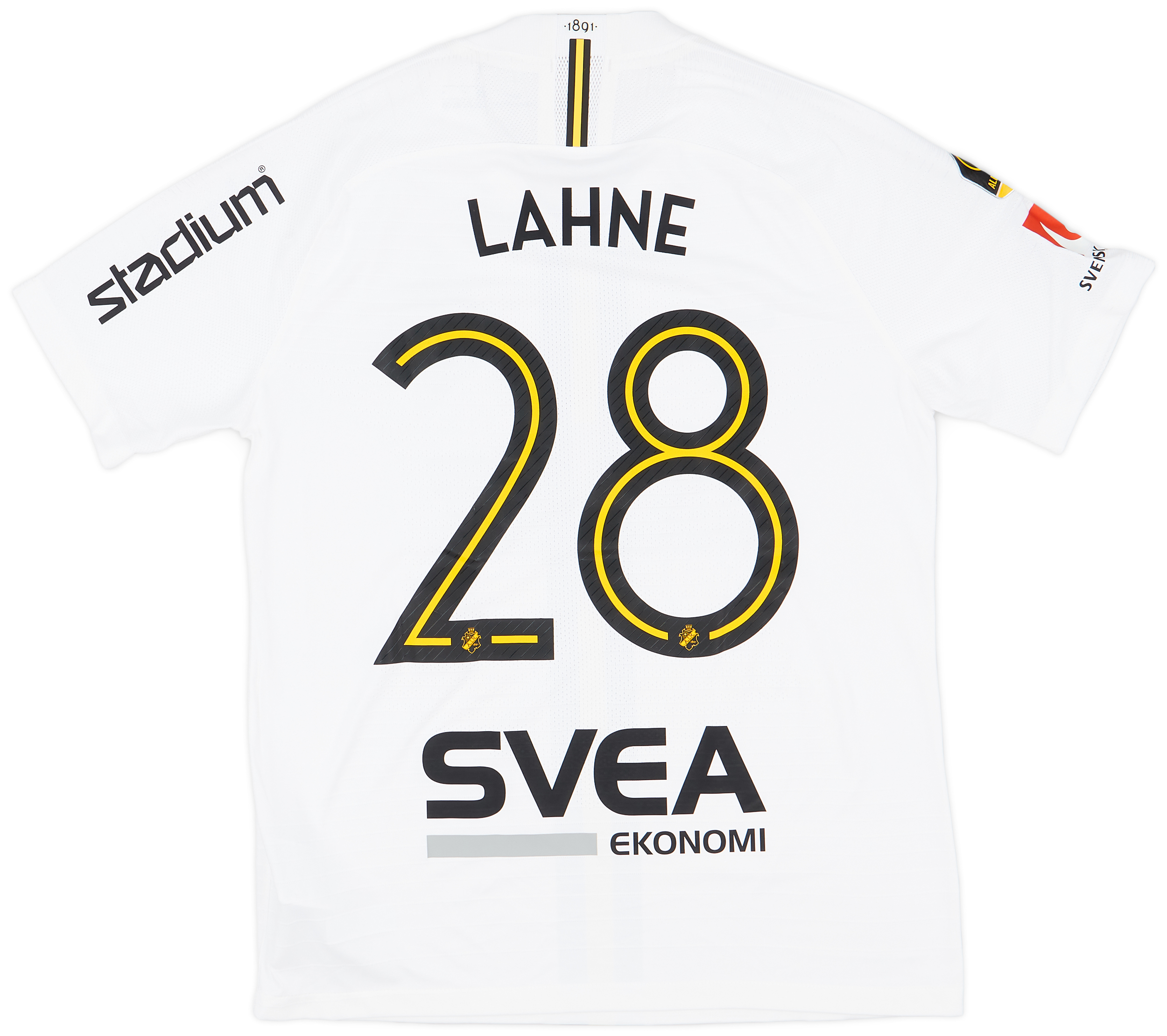 2019 AIK Match Issue Away Shirt Lahne #28