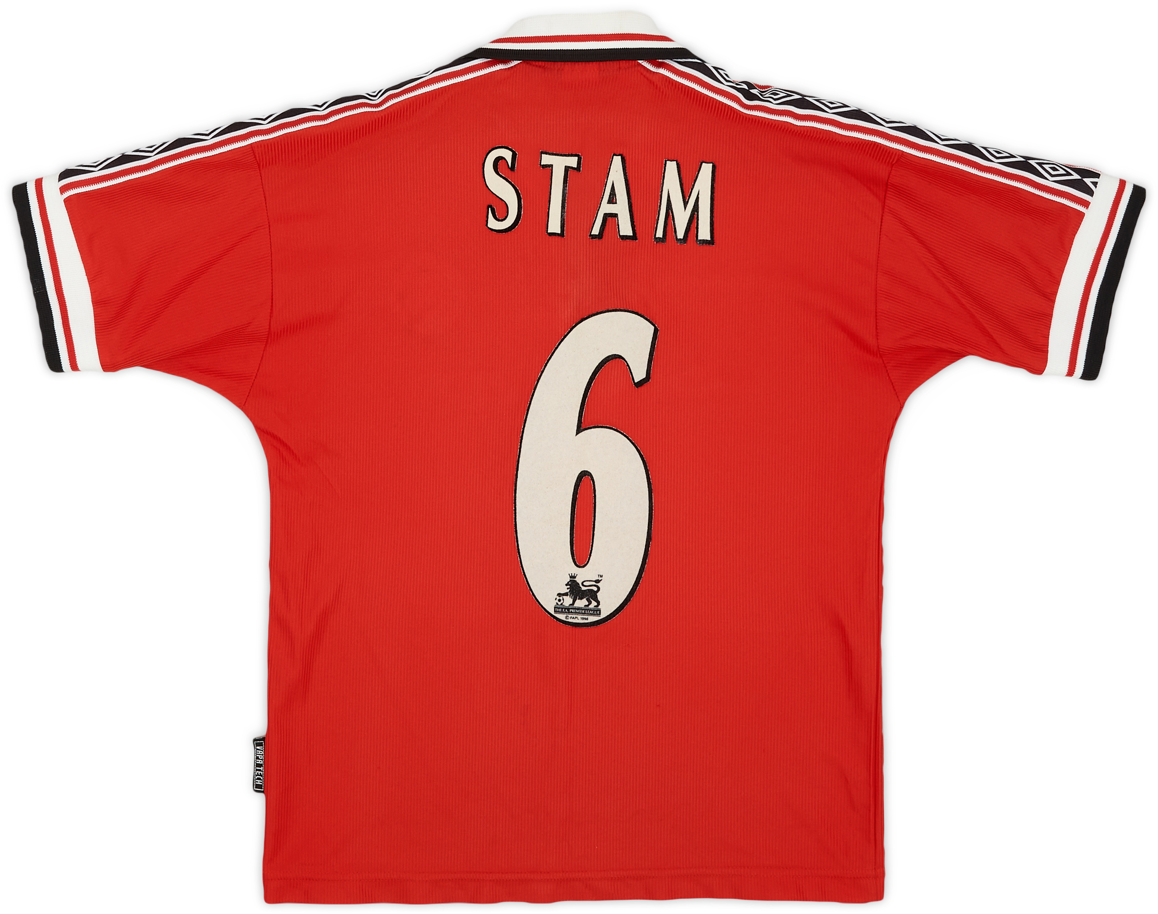 1998-00 Manchester United Home Shirt Stam #6 - 8/10 - (L.Boys)