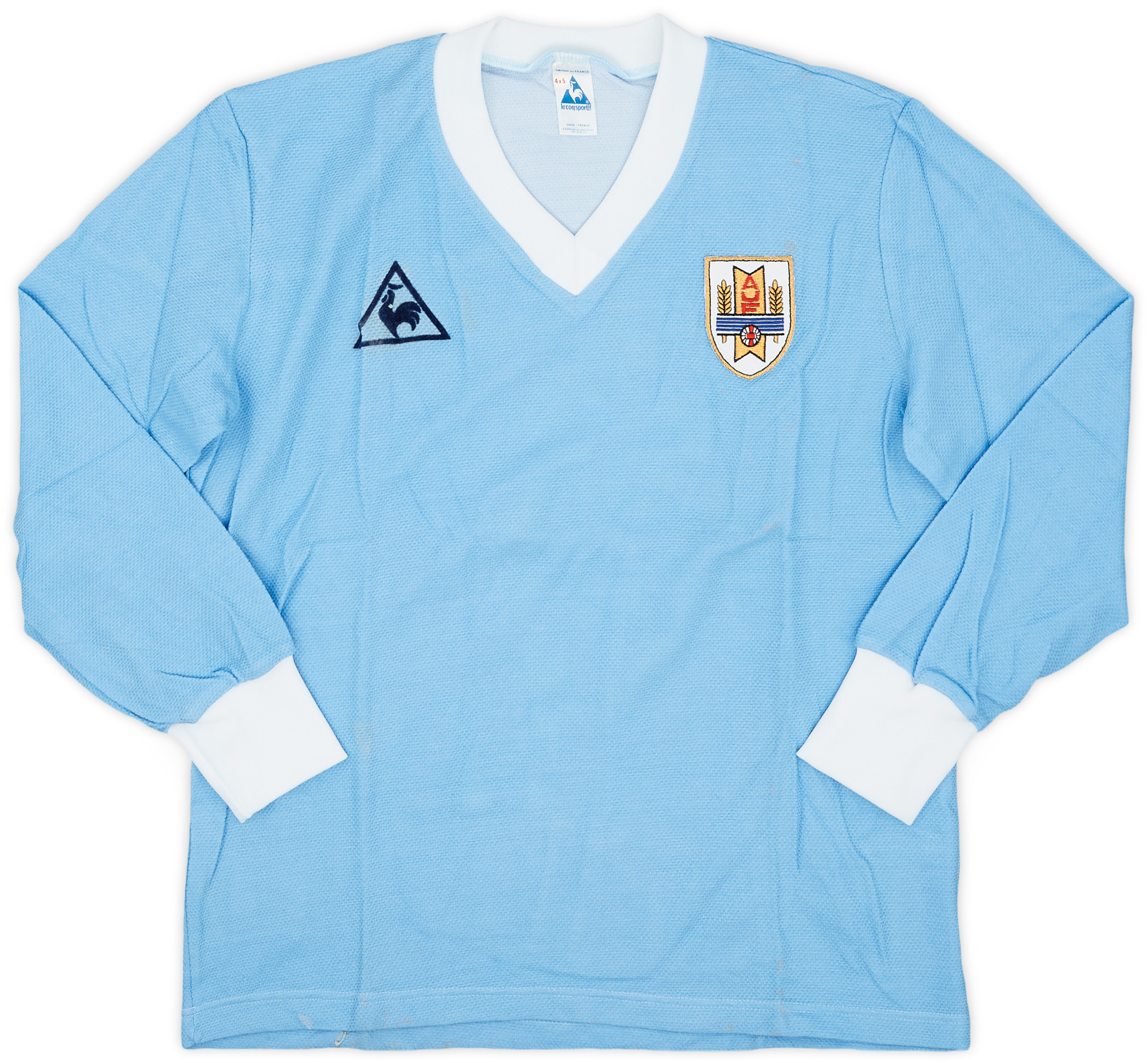 1986-90 Uruguay Home L/S Shirt 6/10 (S)