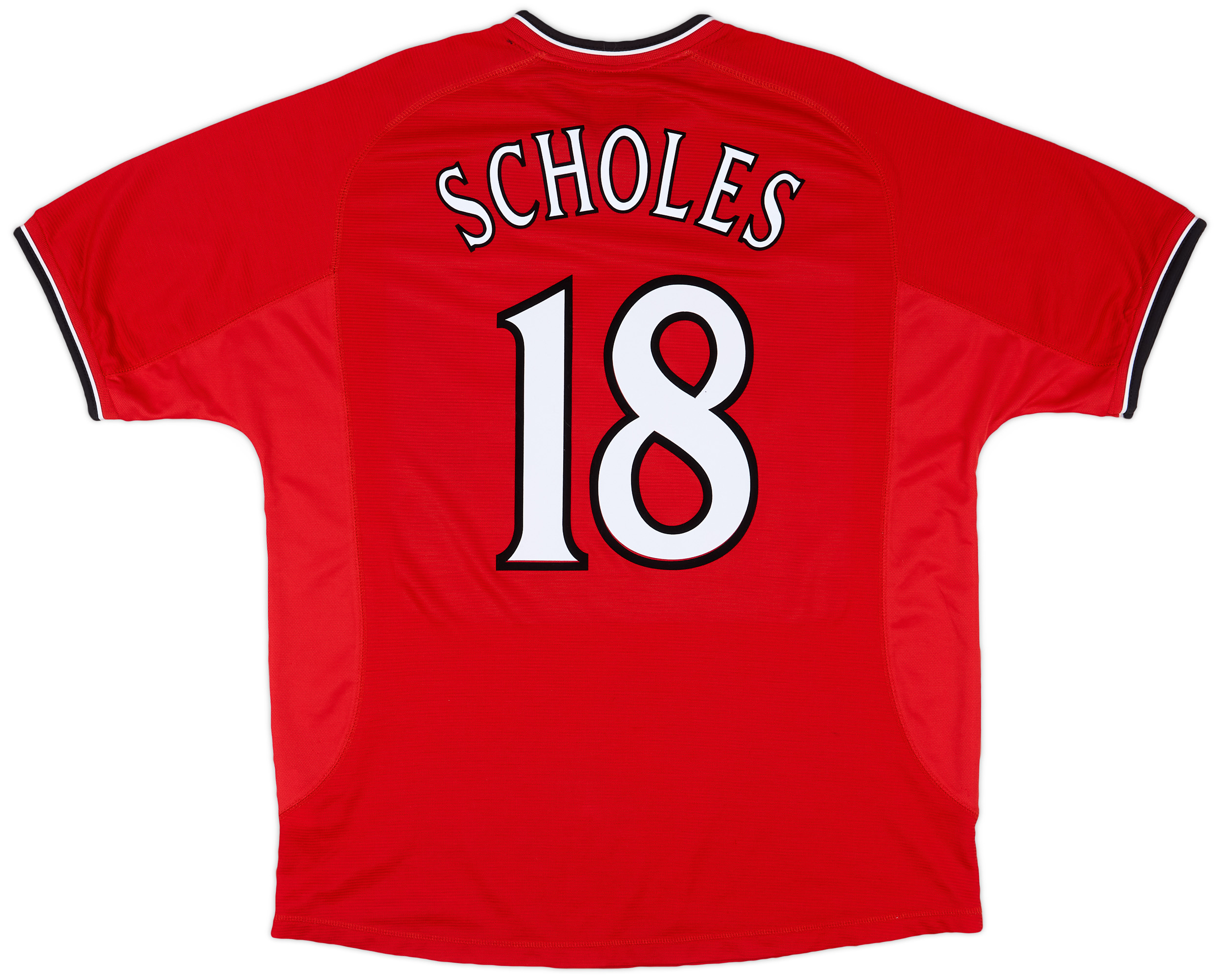 2000-02 Manchester United Home Shirt Scholes #18 - 6/10 - (XL)