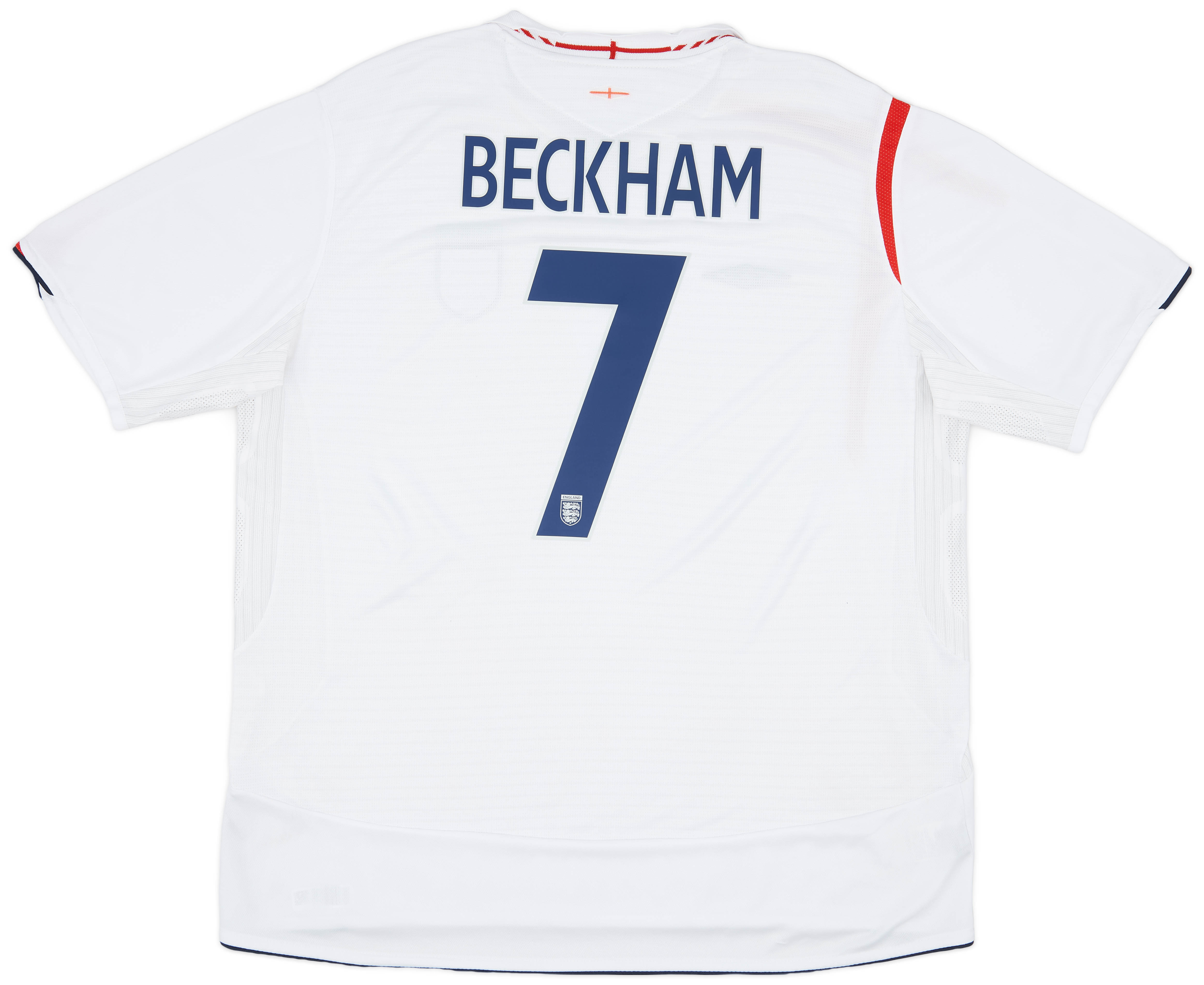 期間限定30％OFF! Beckham Shirt Home England 2005-07 #7 (3XL) - 7/10 - ウェア