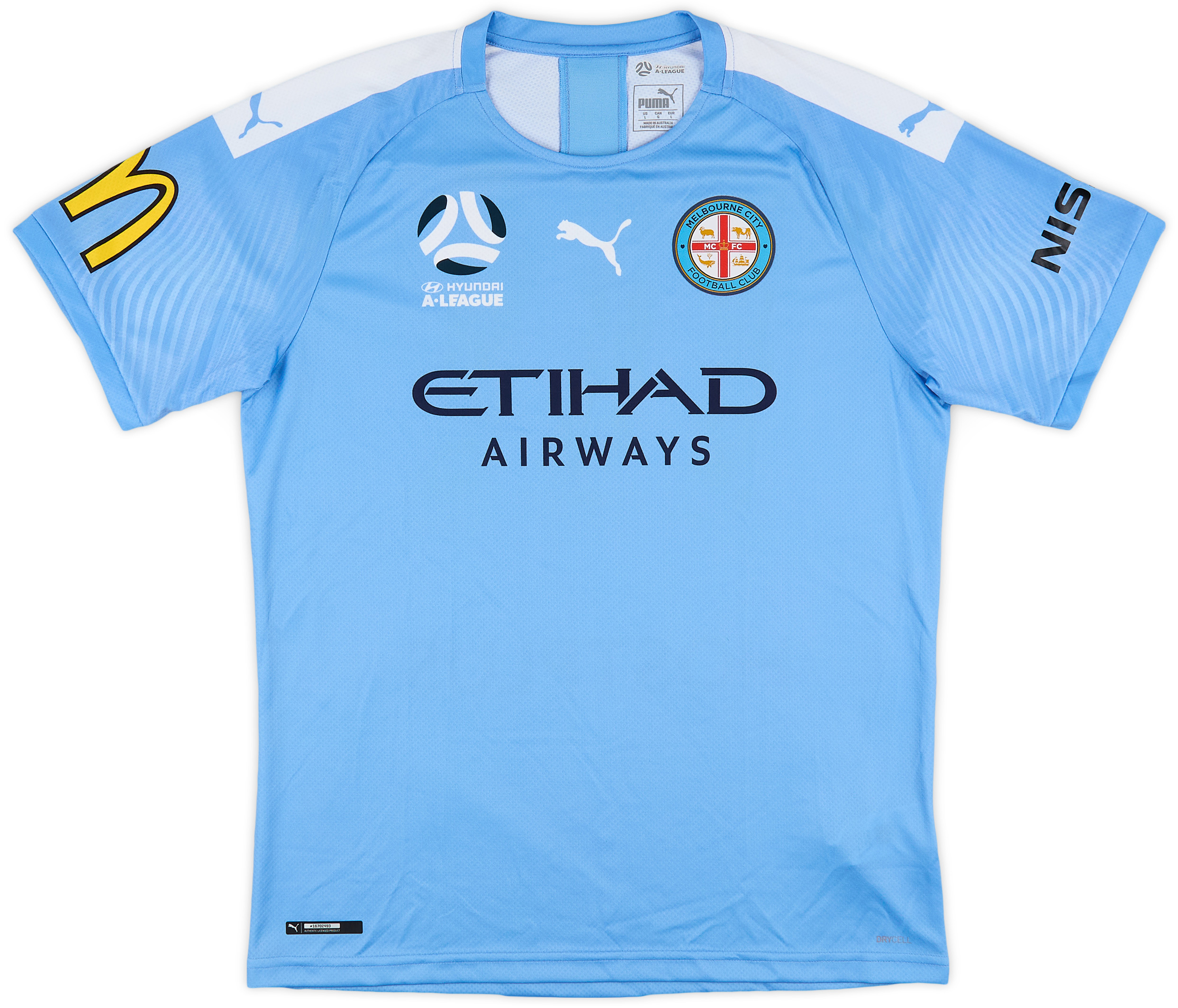 2019-20 Melbourne City Home Shirt - 9/10 - (L)