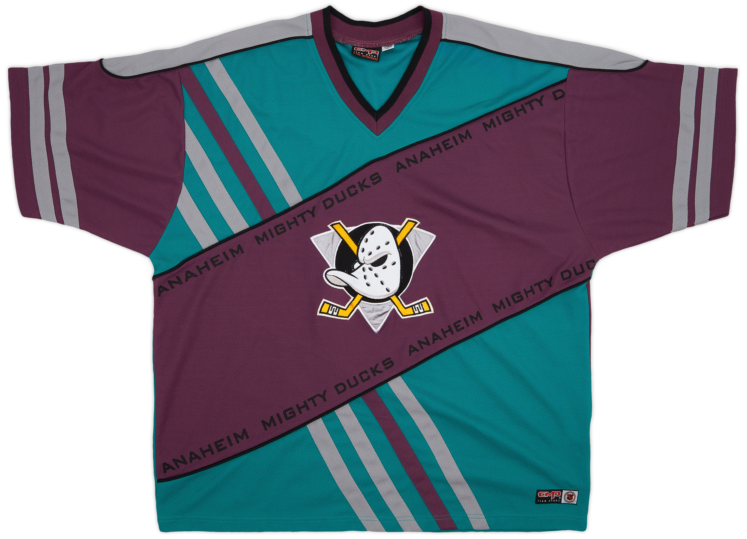 199399 Mighty Ducks of Anaheim 26 CMP S/S Jersey 8/10 (XL)