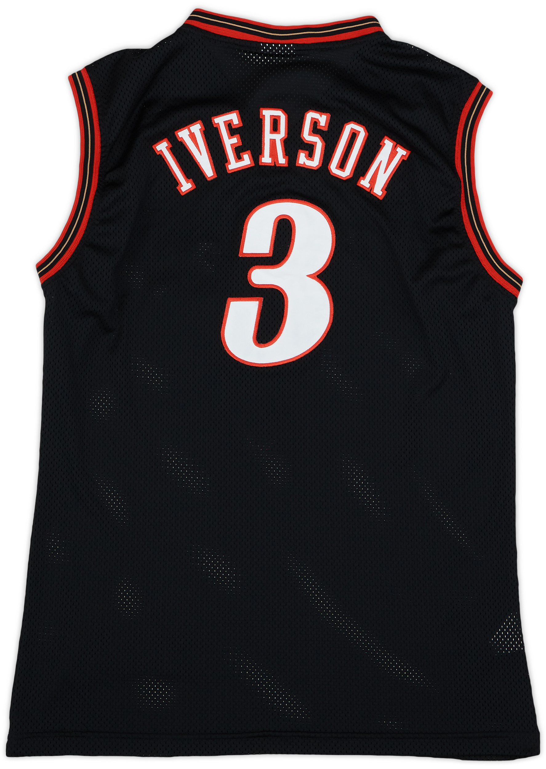 2000-06 Philadelphia 76ers Iverson #3 Champion Authentic Away Jersey - 8/10 - (L)