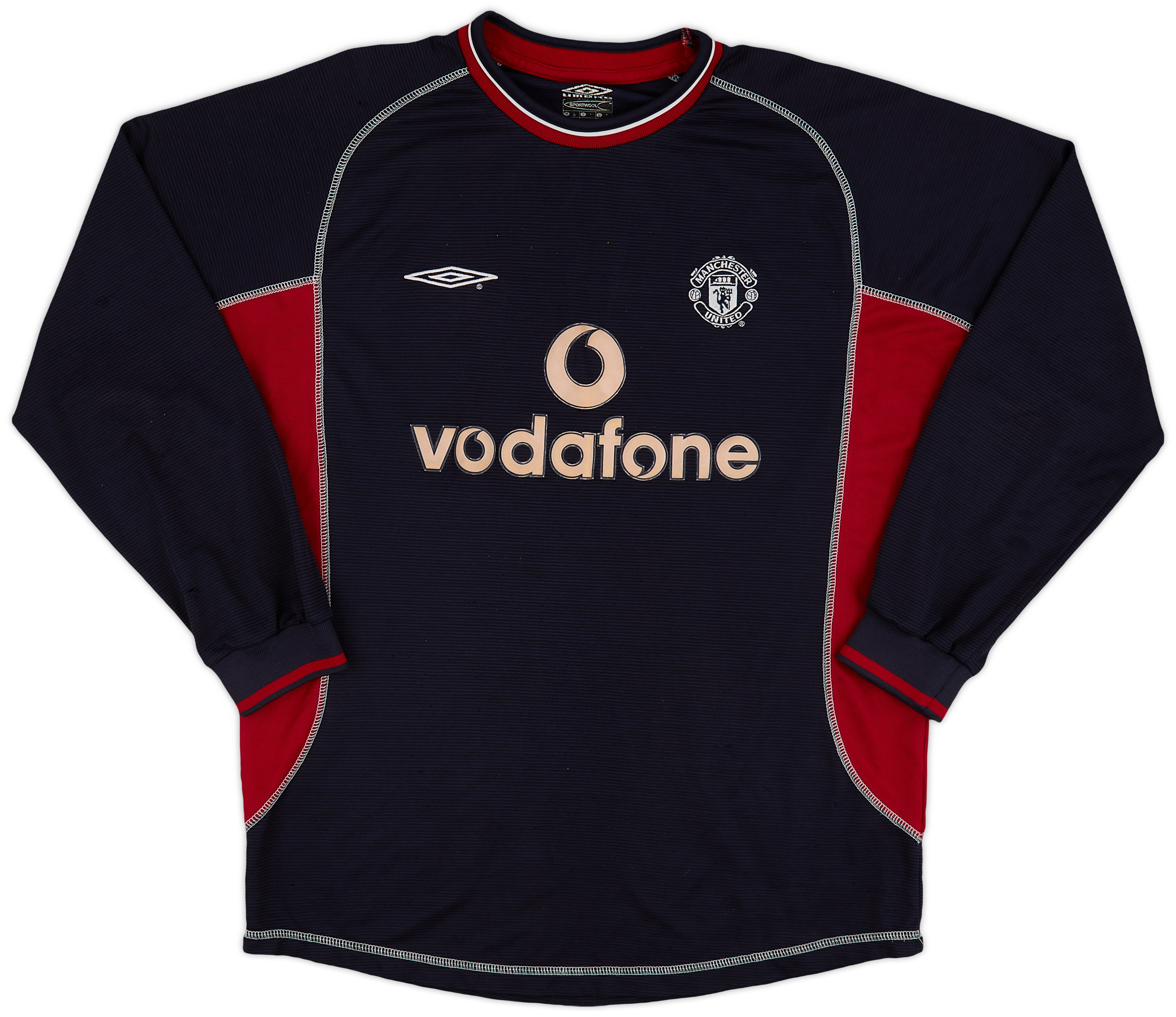Maillot Manchester United Third 2000-2001 - Umbro Vintage Taille L - État Très Propre