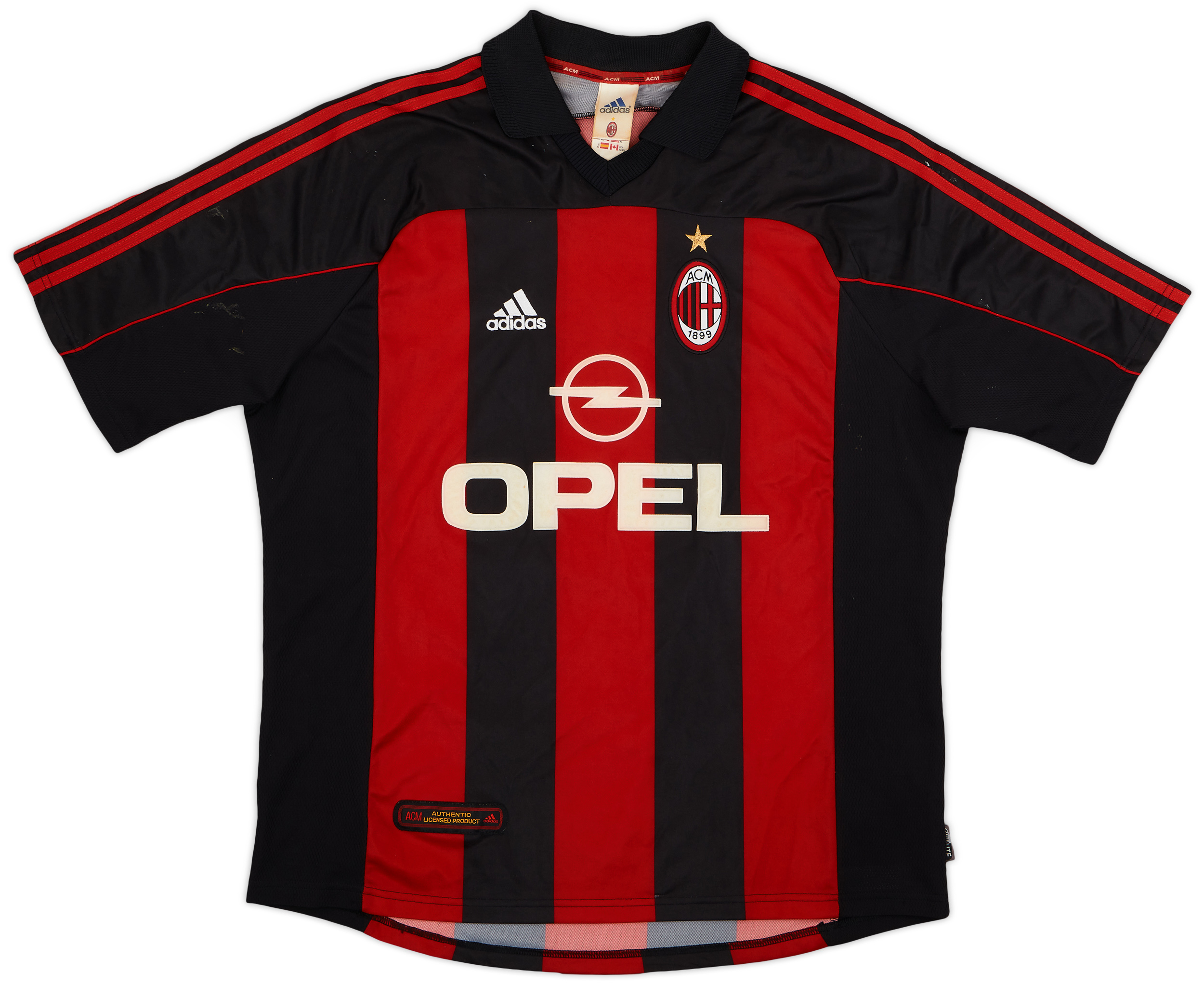 2000-02 AC Milan Home Shirt Gattuso #8 - 4/10 - (XL)