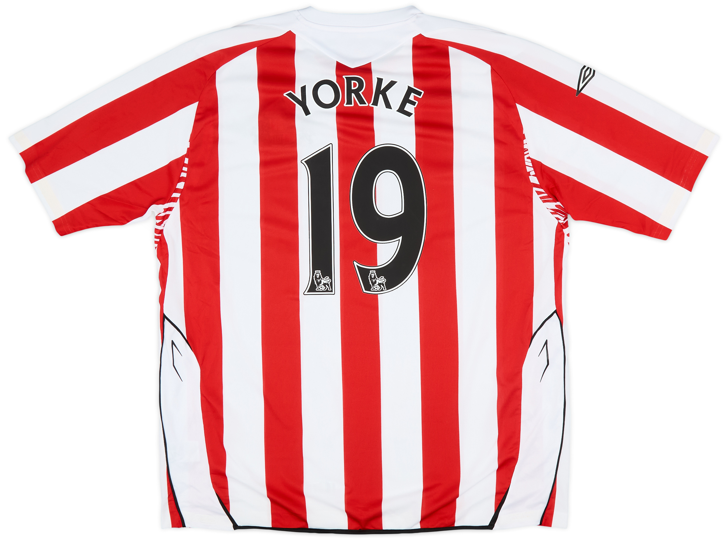 2007-08 Sunderland Home Shirt Yorke #19 - 9/10 - (XXL)