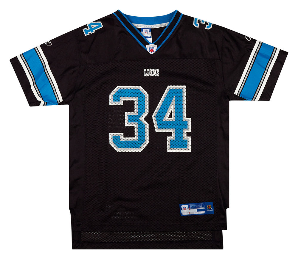 2005-06 Detroit Lions Jones #34 Signed Reebok On Field Jersey (Alternate) Y