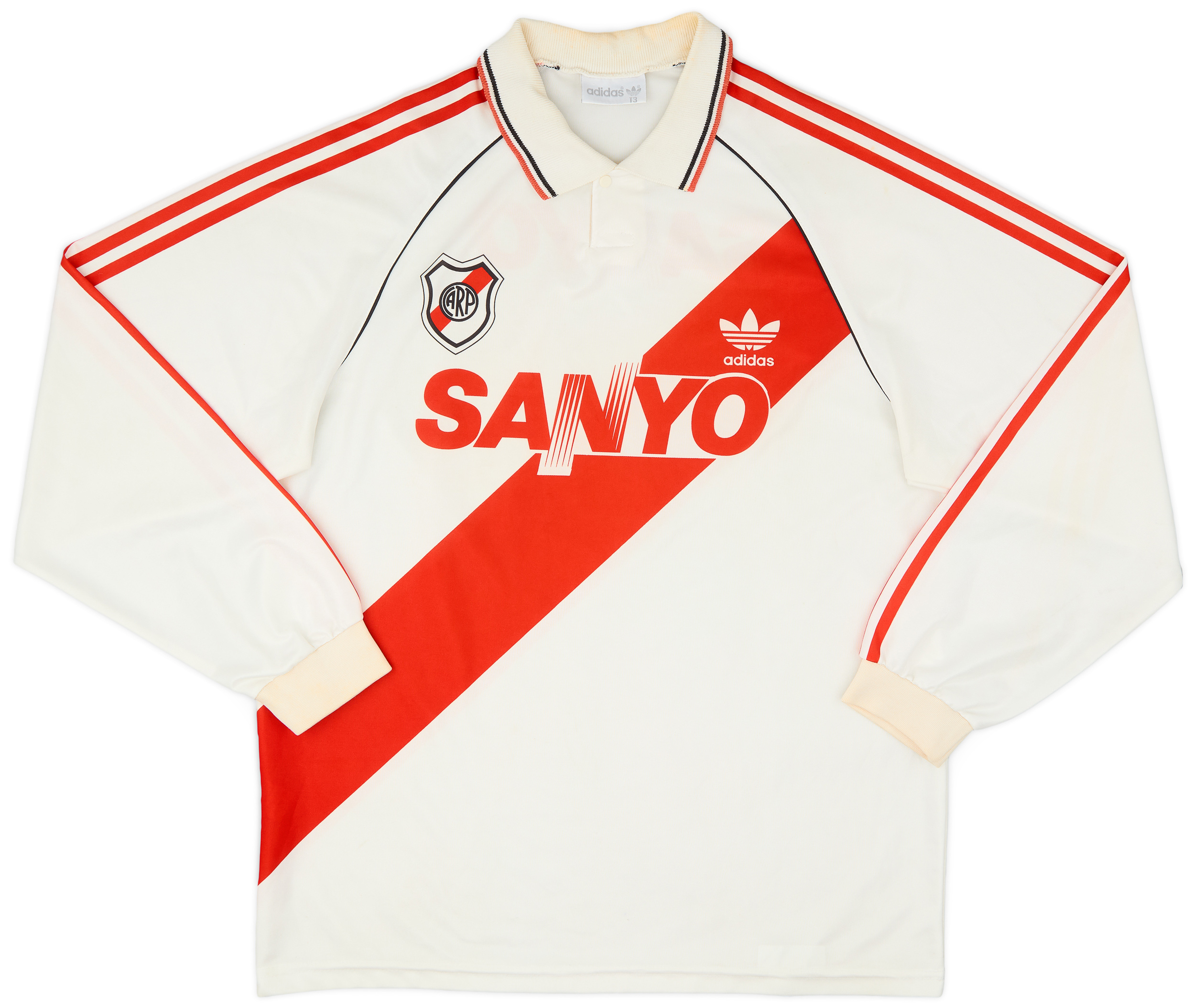 1992-94 River Plate Home L/S Shirt - 6/10 - (L)