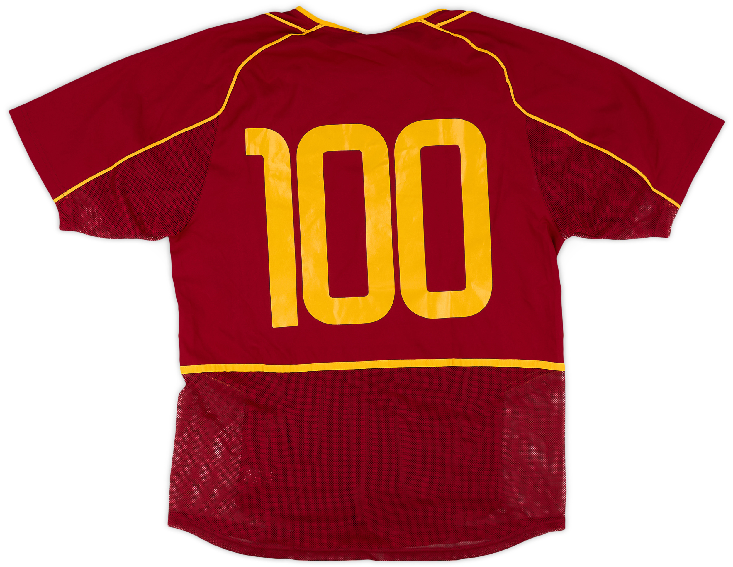 2002-04 Portugal Player Issue Squad Signed Home Shirt #100