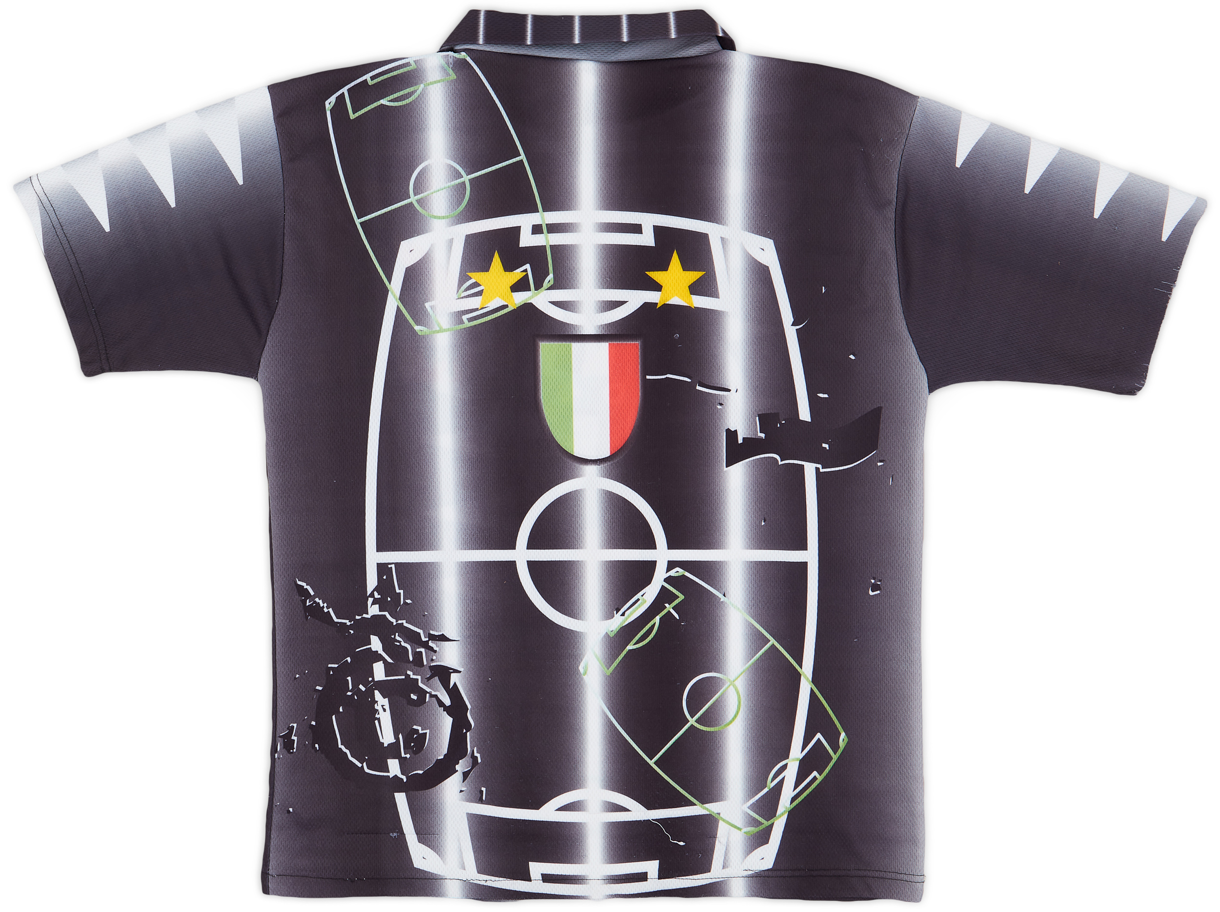 1995-96 Juventus Zidane Graphic Shirt - 8/10 - (L)