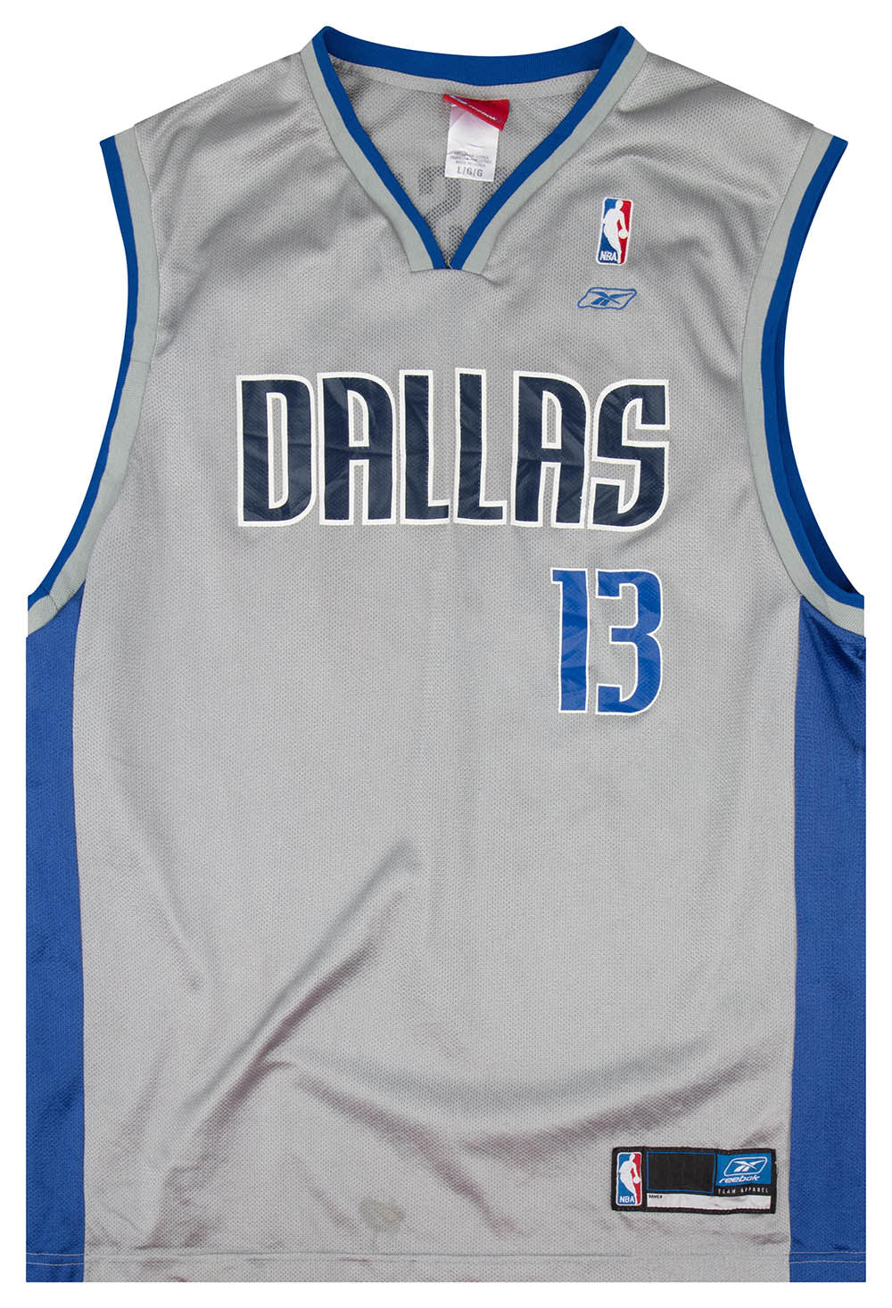 2002-04 Dallas Mavericks Nash #13 Reebok Jersey (Alternate) L
