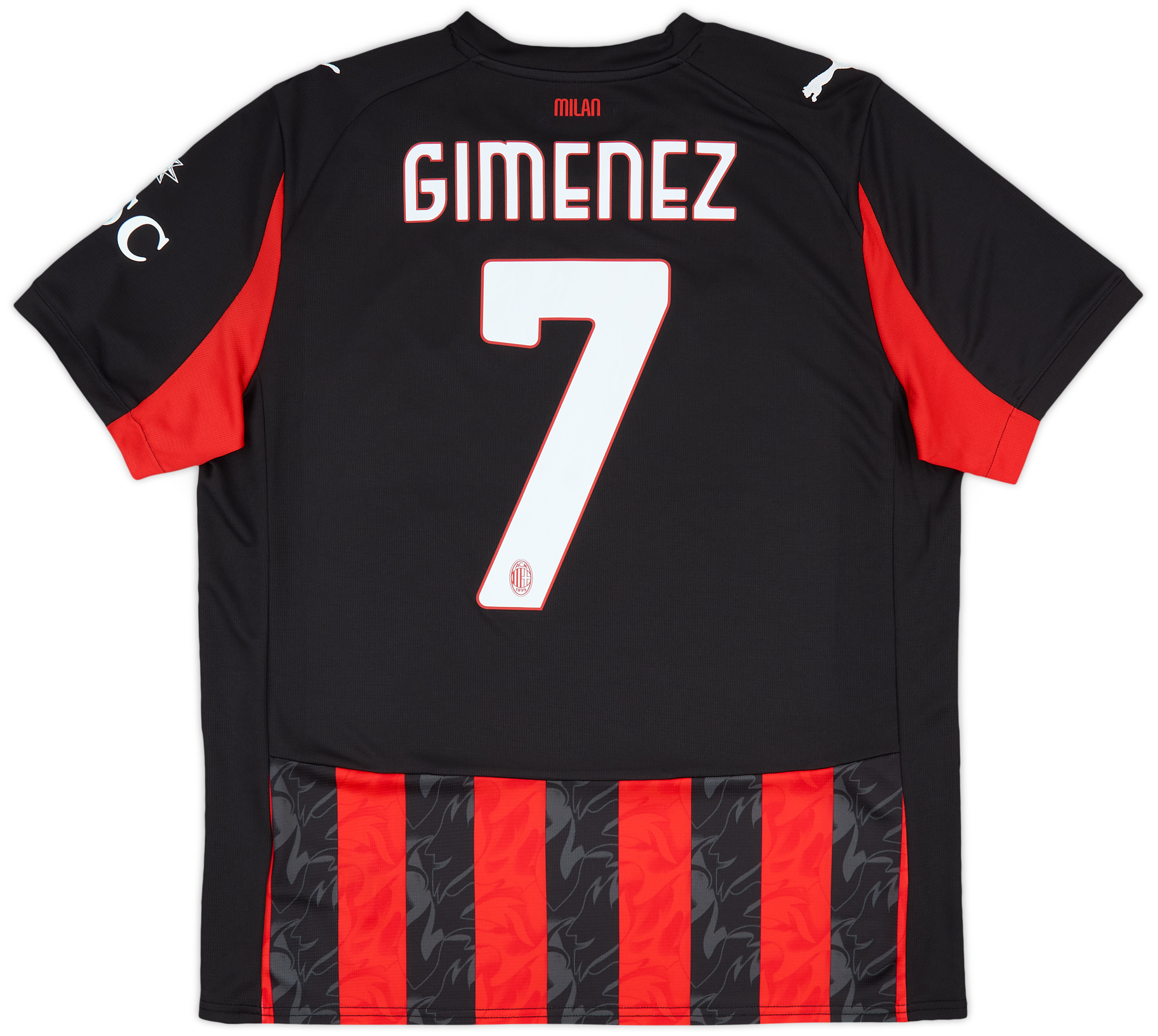 AC Milan 7番 ユニフォーム  2025-26 AC Milan Home Shirt Gimenez #7